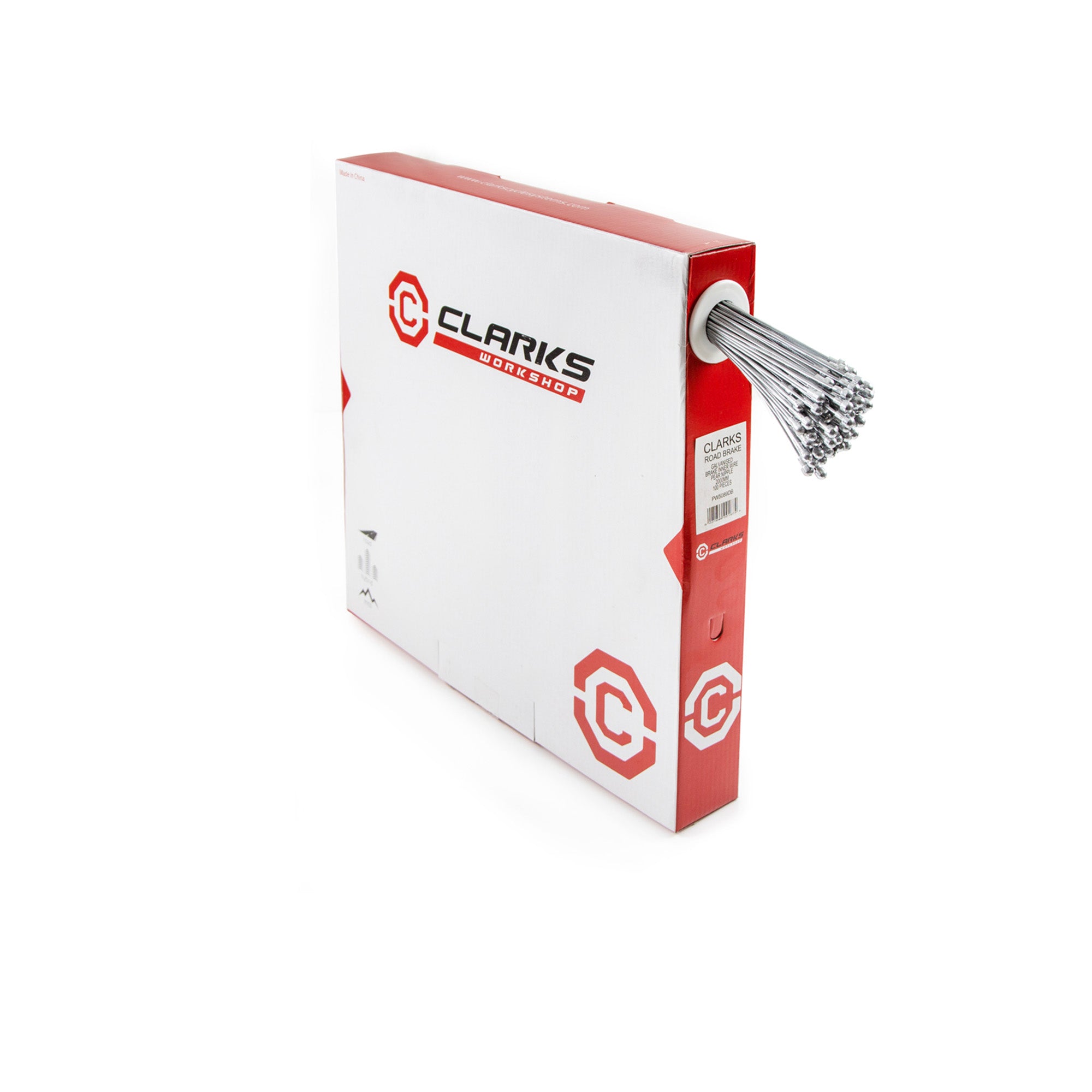 Clarks Road Galvanized Inner Brake Wire Pear Nipple Dispenser Box (100pcs) | Power2Cycle