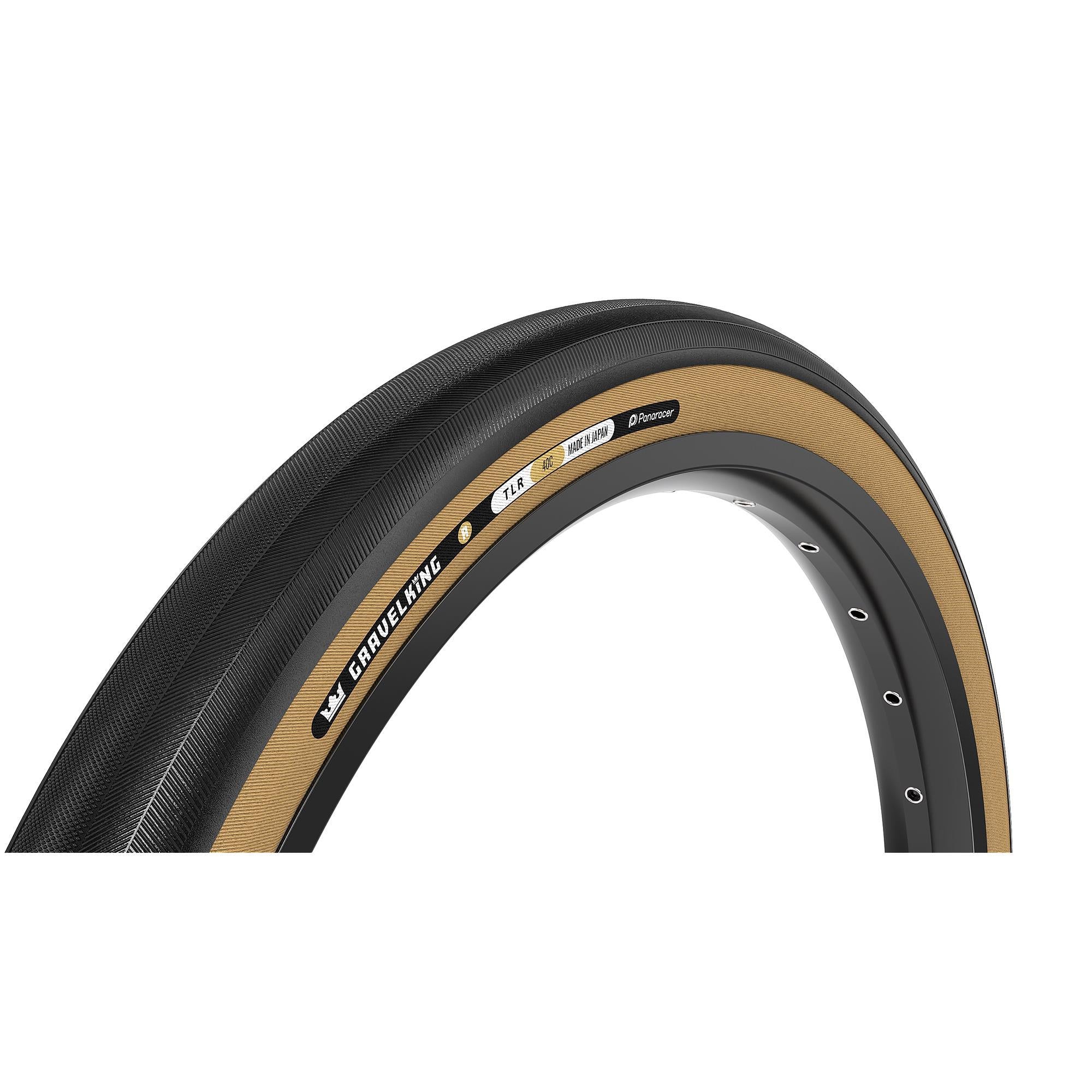 Panaracer TLR GravelKing Slick R | Power2CycleLine TLR Gravel Tyre | Power2Cycle BLACK/AMBER