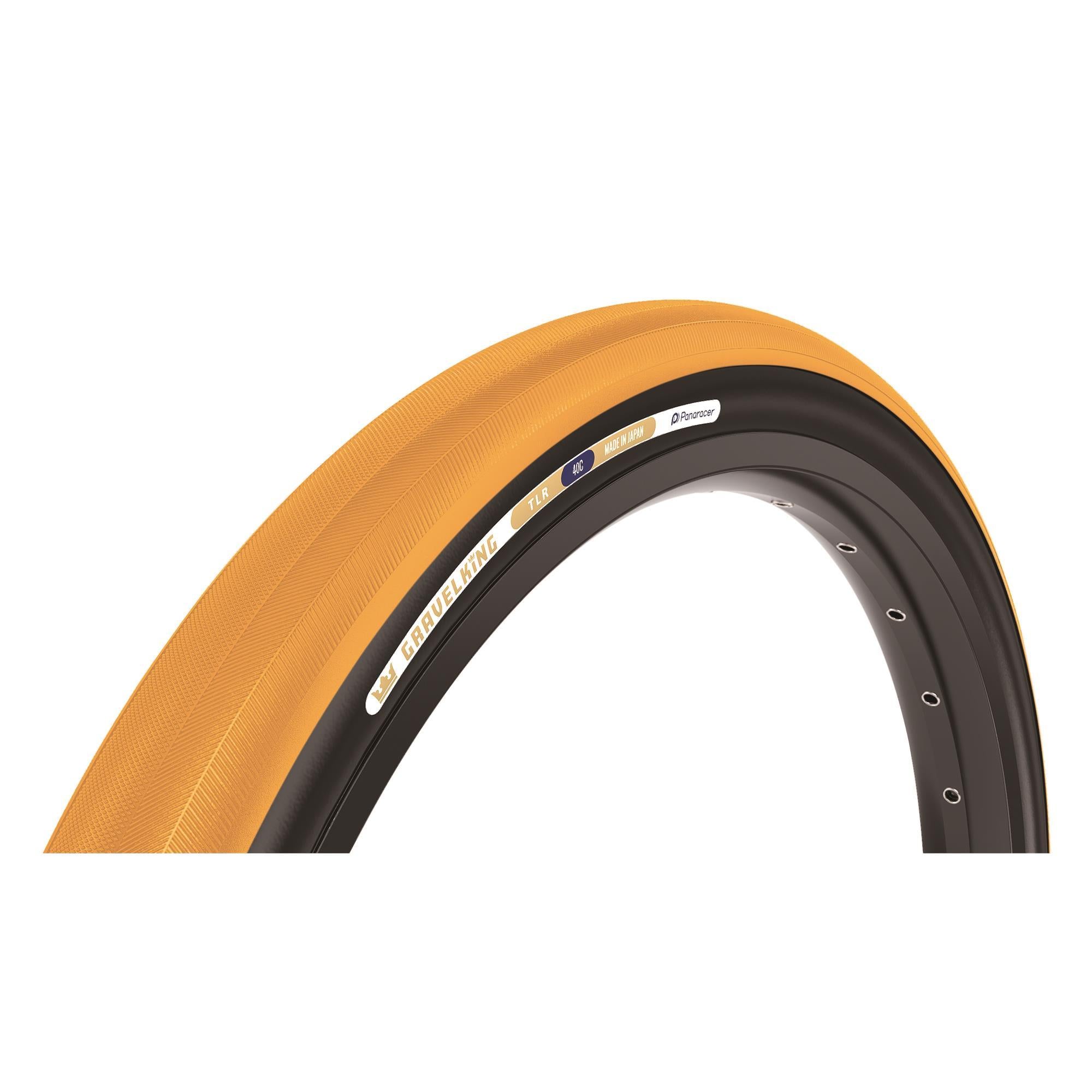 Panaracer GravelKing Slick Colour Edition 2025 TLR Gravel Tyre | Power2Cycle HONEY BUTTER/BLACK 700X40C