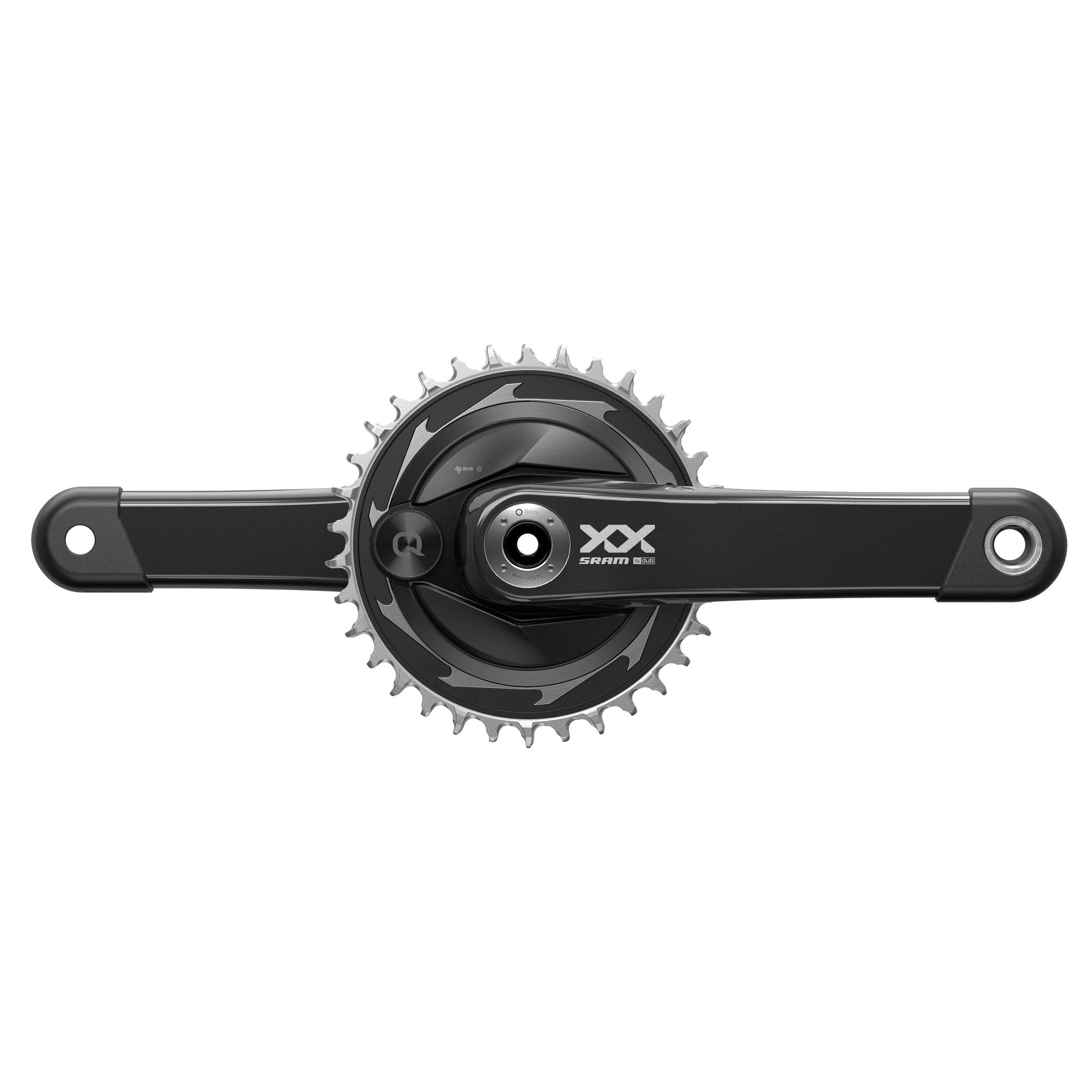 SRAM Crankset Powermeter XXSL Eagle Spider Q168 55mm Chainline Dub Black 34T T | Power2CycleType (BB Not Included) 2023 | Power2Cycle BLACK
