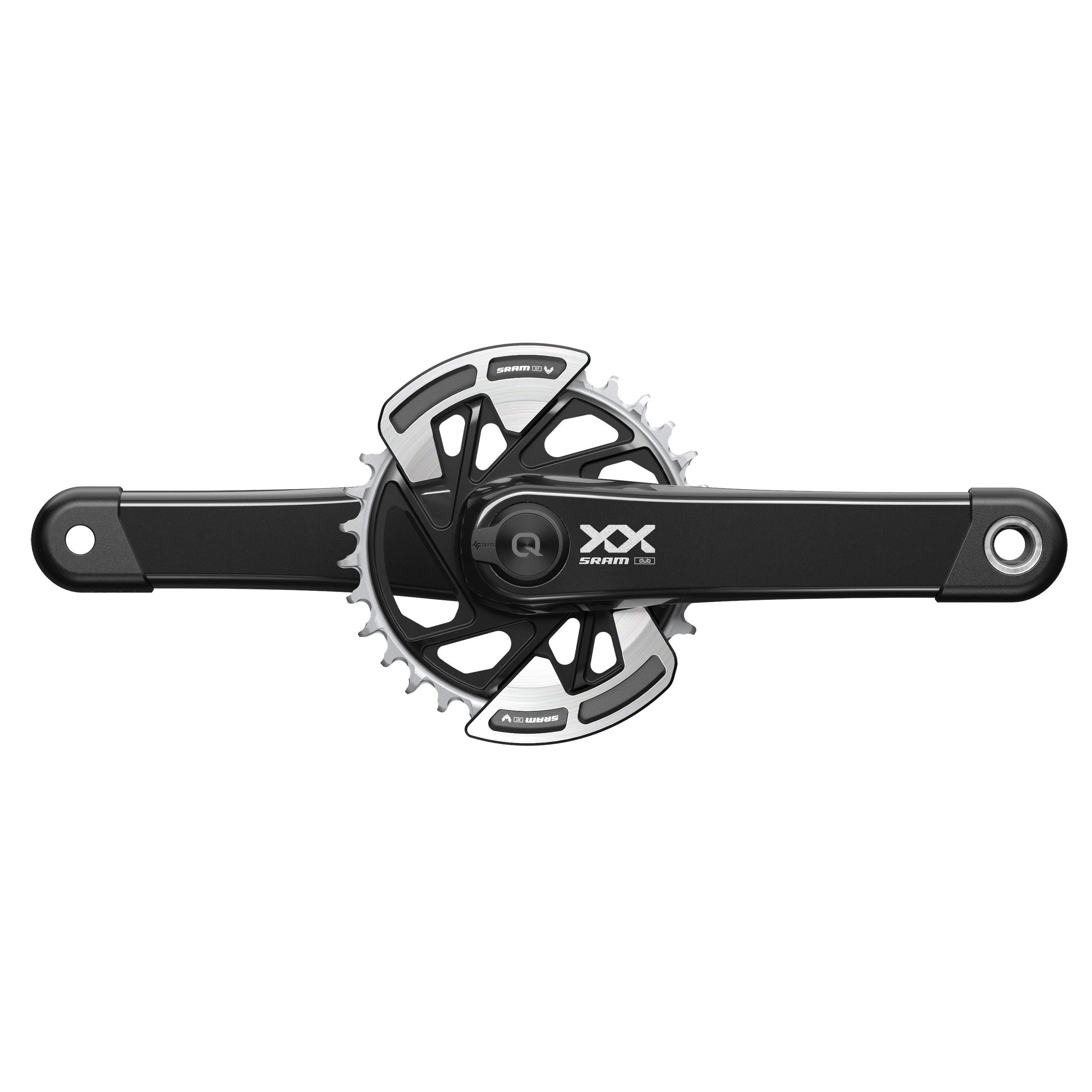 SRAM Crankset Powermeter XX Eagle Spindle Q174 55mm Chainline Dub MTB Wide Black 2 | Power2CycleGuards 32T T | Power2CycleType (BB Not Included) 2023 | Power2Cycle BLACK