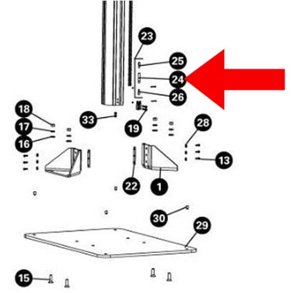 Park Tool 2154  | Power2Cycle Chain Tensioner Adjuster Barrel For PRS | Power2Cycle33/PRS | Power2Cycle33.2