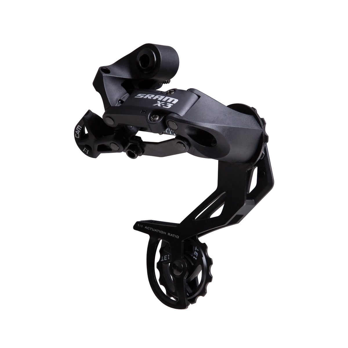 SRAM X3 Rear Derailleur  | Power2Cycle (7 | Power2Cycle8spd) Long Cage Black | Power2Cycle BLACK 7/8 SPEED LONG
