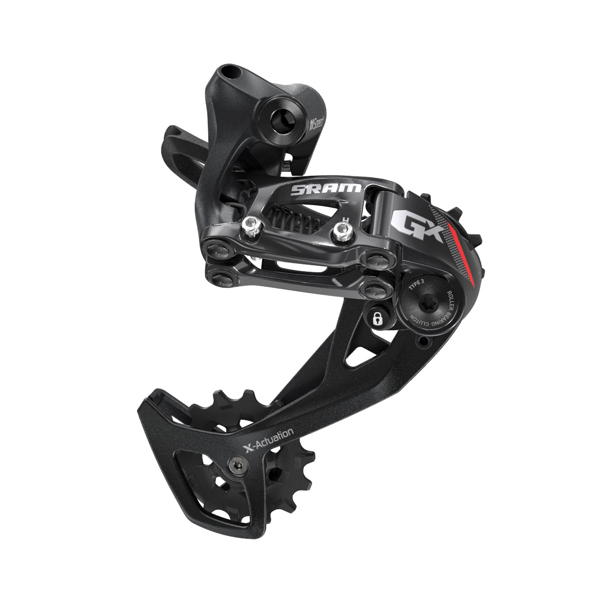 SRAM Rear Derailleur GX 2X11 | Power2CycleSpeed Medium Cage Red | Power2Cycle RED 11SPD MEDIUM