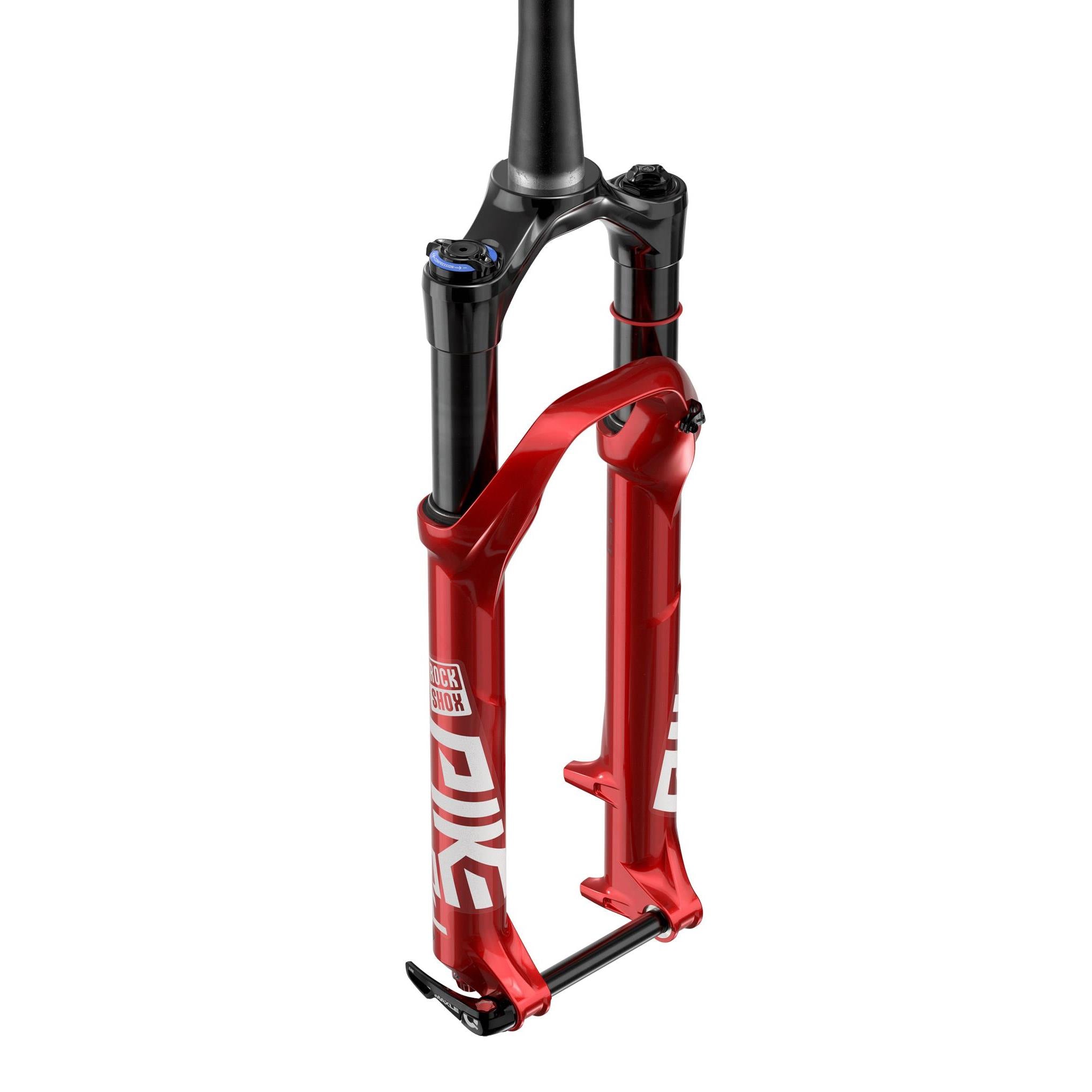 RockShox Fork Pike Dj  | Power2Cycle 26" 15X100 Solo Air, Crown Adjalum Str Tpr Disc (Includes 2 Btmtokens, Star Nut, Maxle Ult) A4 | Power2Cycle ELECTRIC RED 100MM