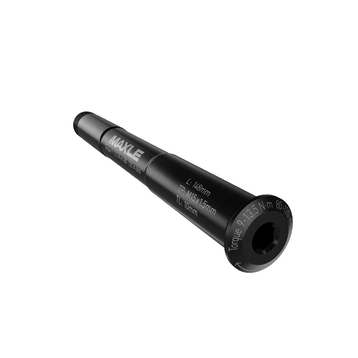 SRAM Axle Maxle Stealth Front, 12x100, Length 118.5mm, Thread Length 9mm, Thread Pitch M12X1.5  | Power2Cycle Road Forks | Power2Cycle BLACK 12X100MM