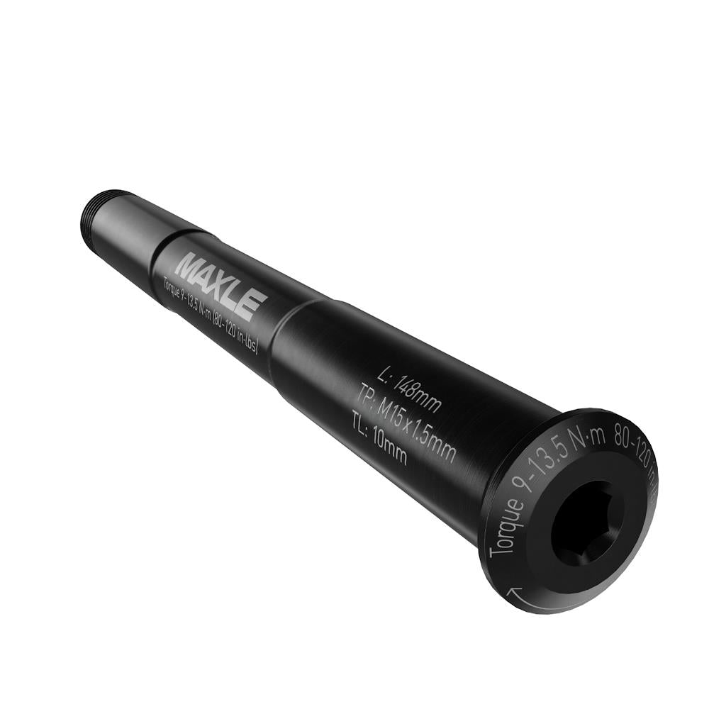 Rockshox Axle Maxle Stealth Front, 12X100, Length 134mm, Thread Length 9mm, Thread Pitch M12X1.50  | Power2Cycle Rudy | Power2Cycle BLACK