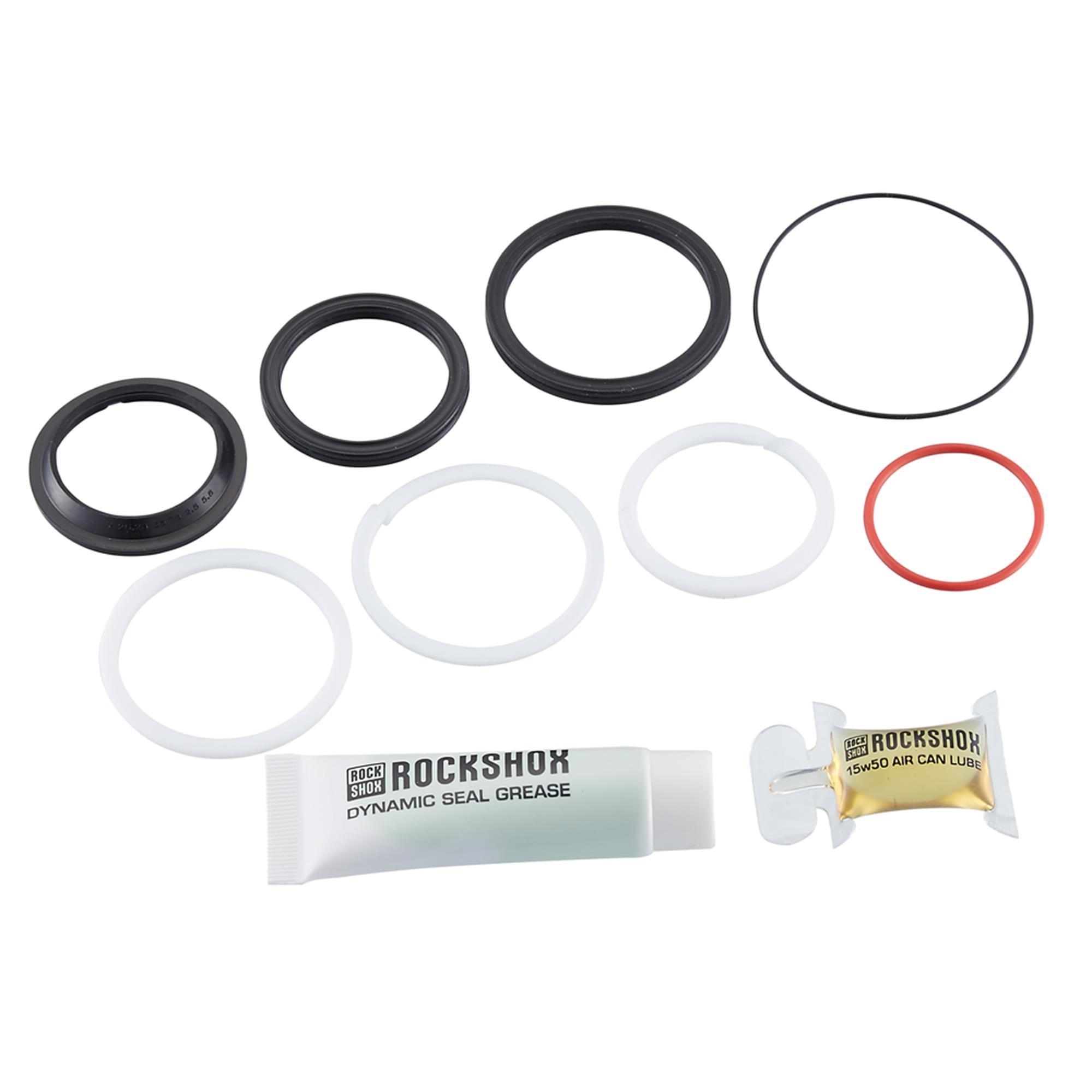 RockShox 50 Hour Service Kit (Includes Air Can Seals, Piston Seal, Glide Rings, Grease/Oil)  | Power2Cycle Thrushaft (2021 | Power2Cycle2024), Nude/Bold 2022+, Deluxe /Super Deluxe (2023+) Gen | Power2CycleC | Power2Cycle