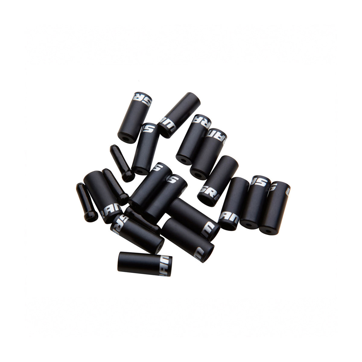 SRAM Derailleur Cable Ferrules  | Power2Cycle 4mm Open Black Aluminium (100pcs) | Power2Cycle