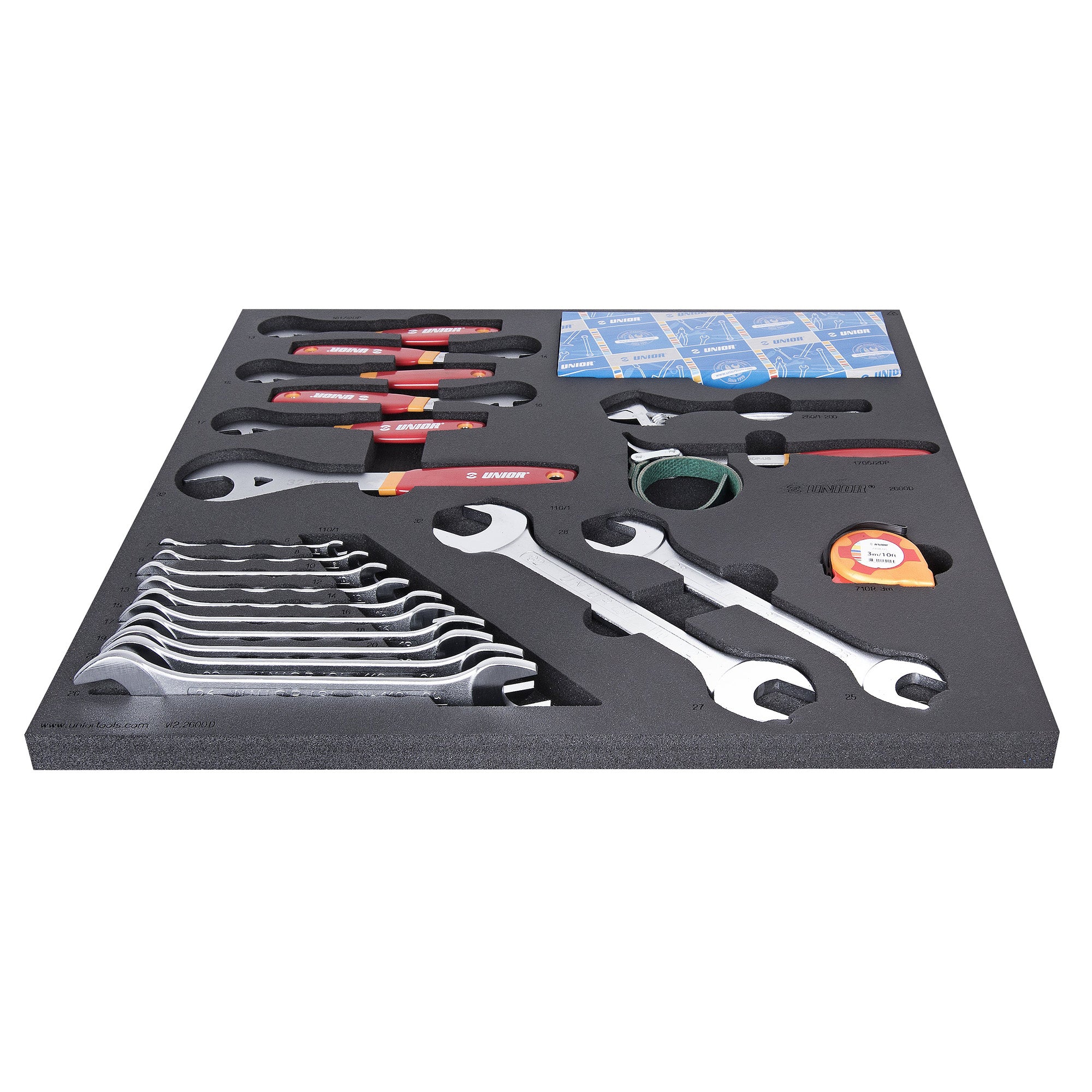 UNIOR Set Of Tools In Tray 2 For 2600D | Power2Cycle RED
