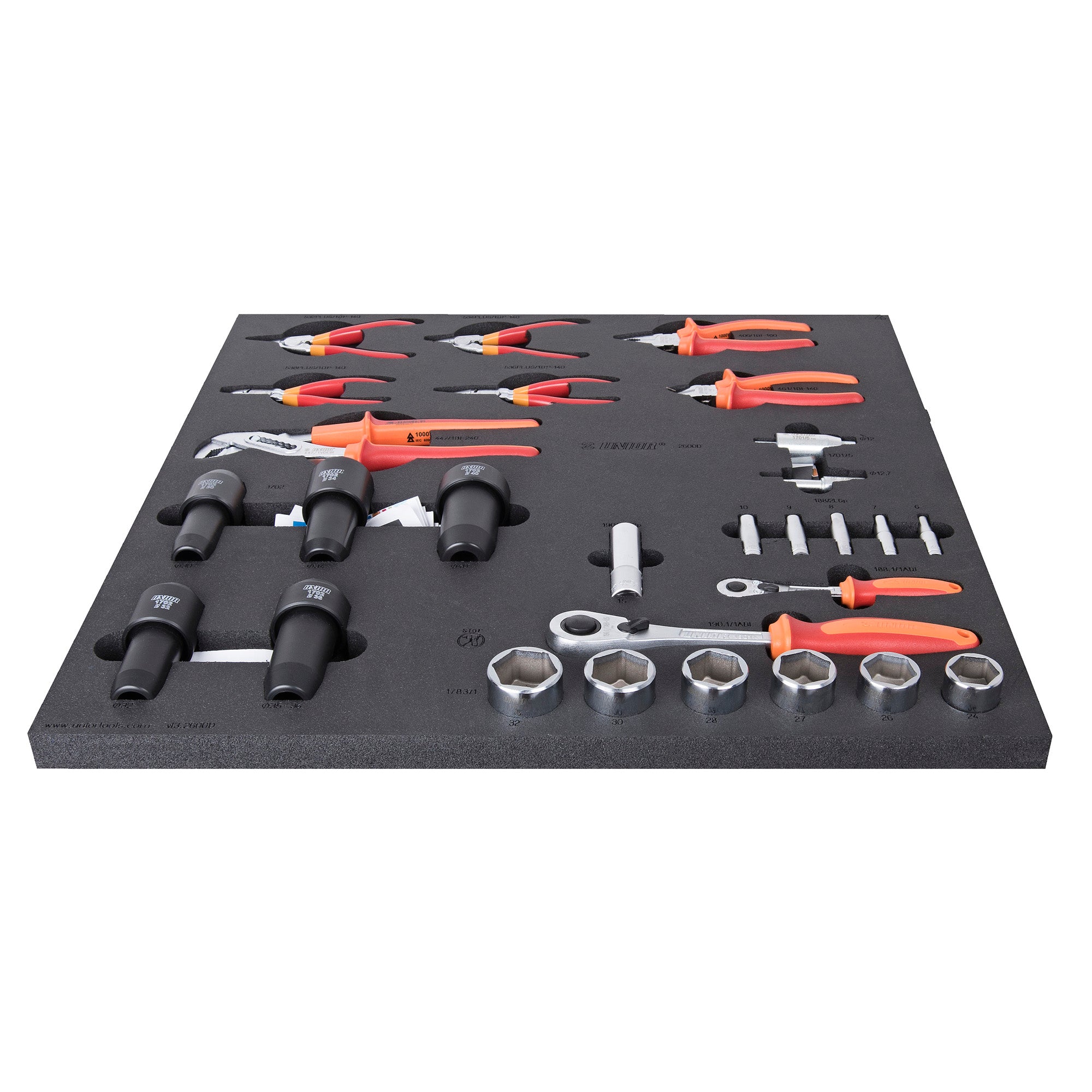 UNIOR Set Of Tools In Tray 3 For 2600D | Power2Cycle RED