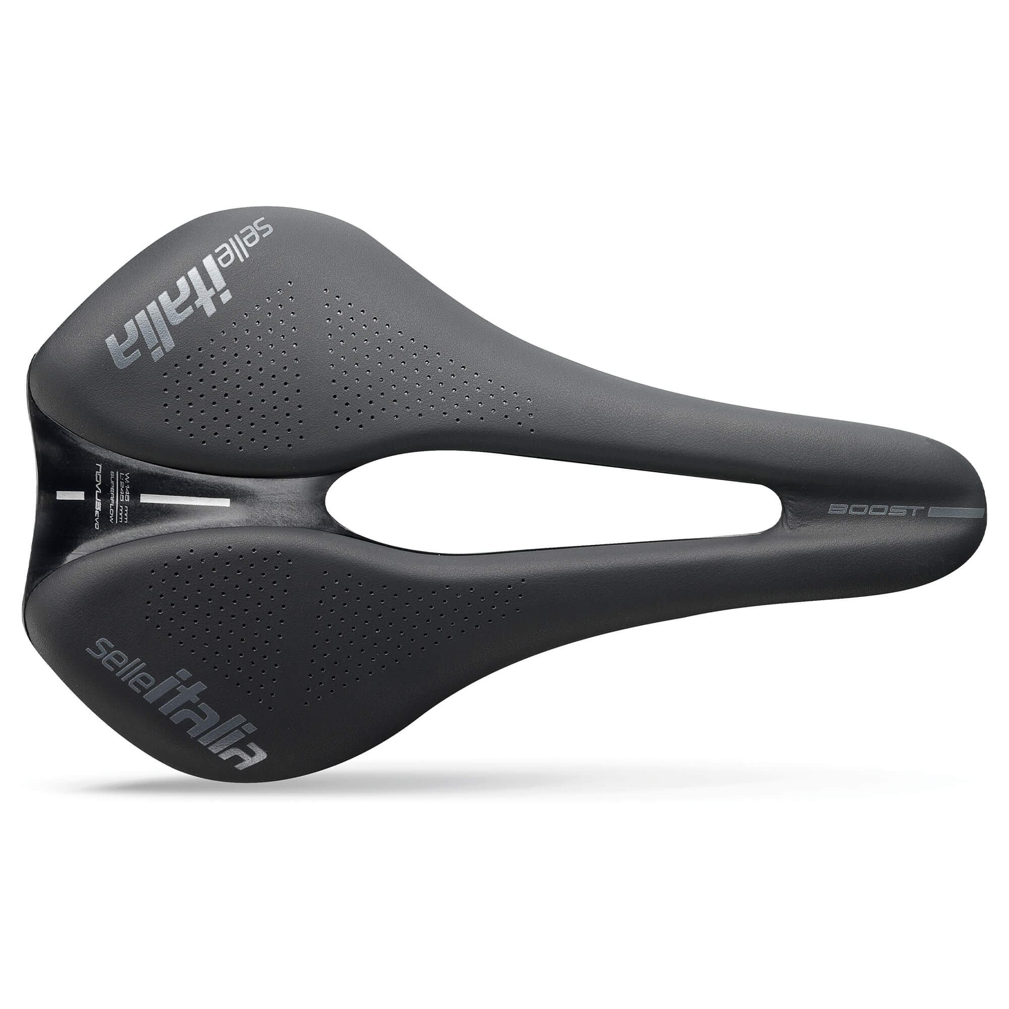 Selle Italia Max Novus Evo Boost TI316 Superflow Saddle | Power2Cycle BLACK/BLACK L3