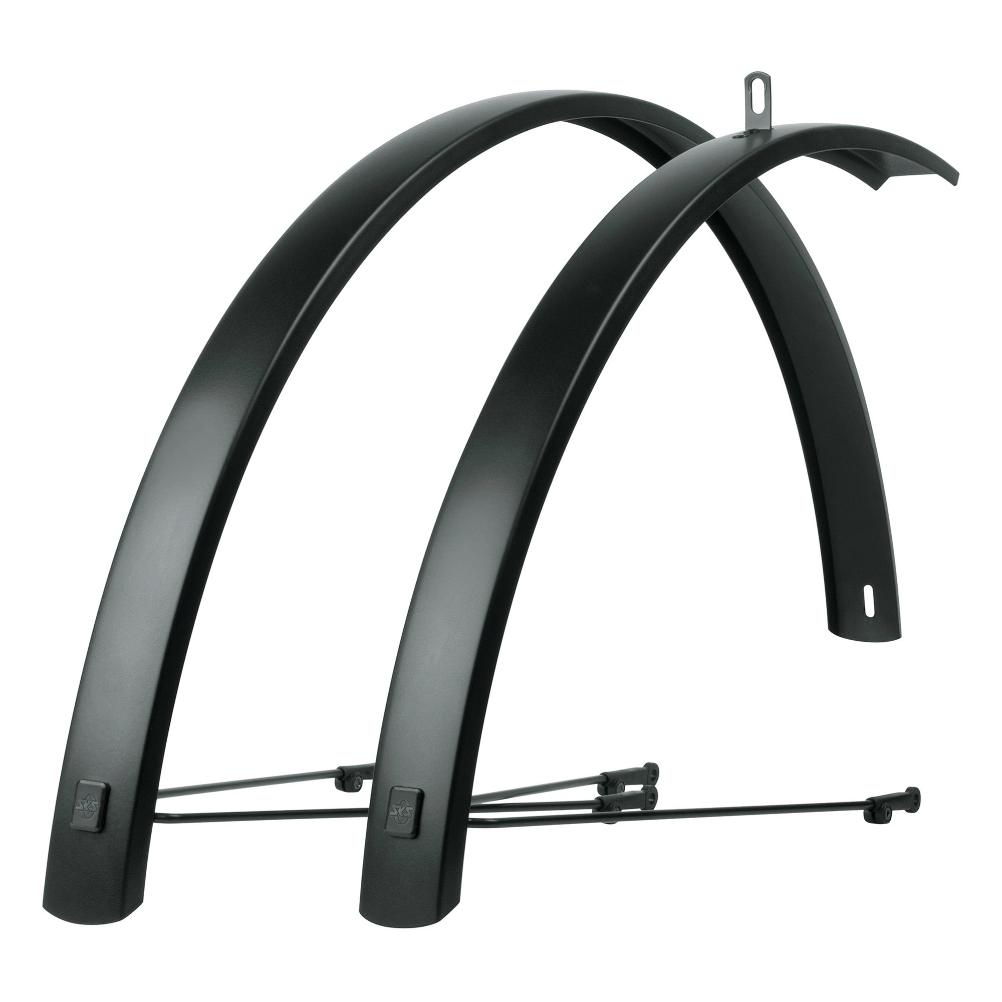 "SKS EDGE AL 28" 56mm Aluminium Mudguard Set | Power2Cycle MATTE BLACK 28" 56MM"