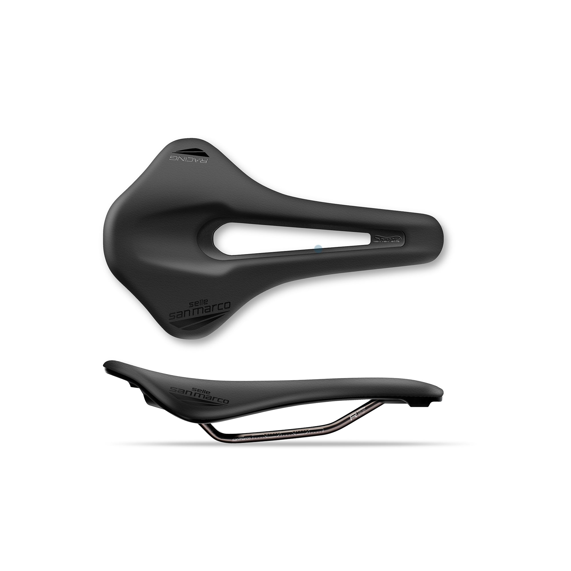 Selle San Marco Shortfit 2.0 Racing Saddle | Power2Cycle BLACK/BLACK
