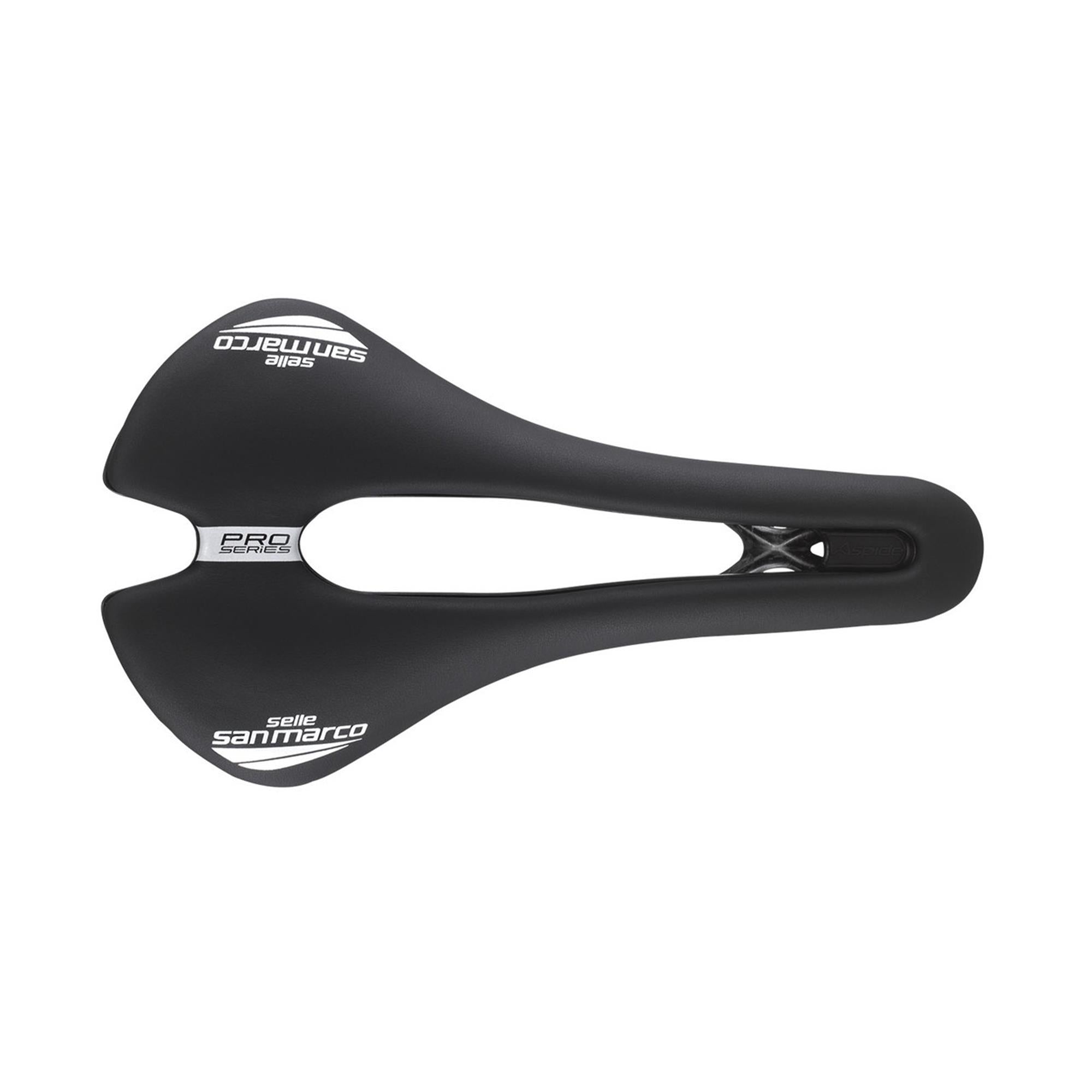 Selle San Marco Aspide Short Carbon FX Pro Series Saddle | Power2Cycle BLACK/BLACK