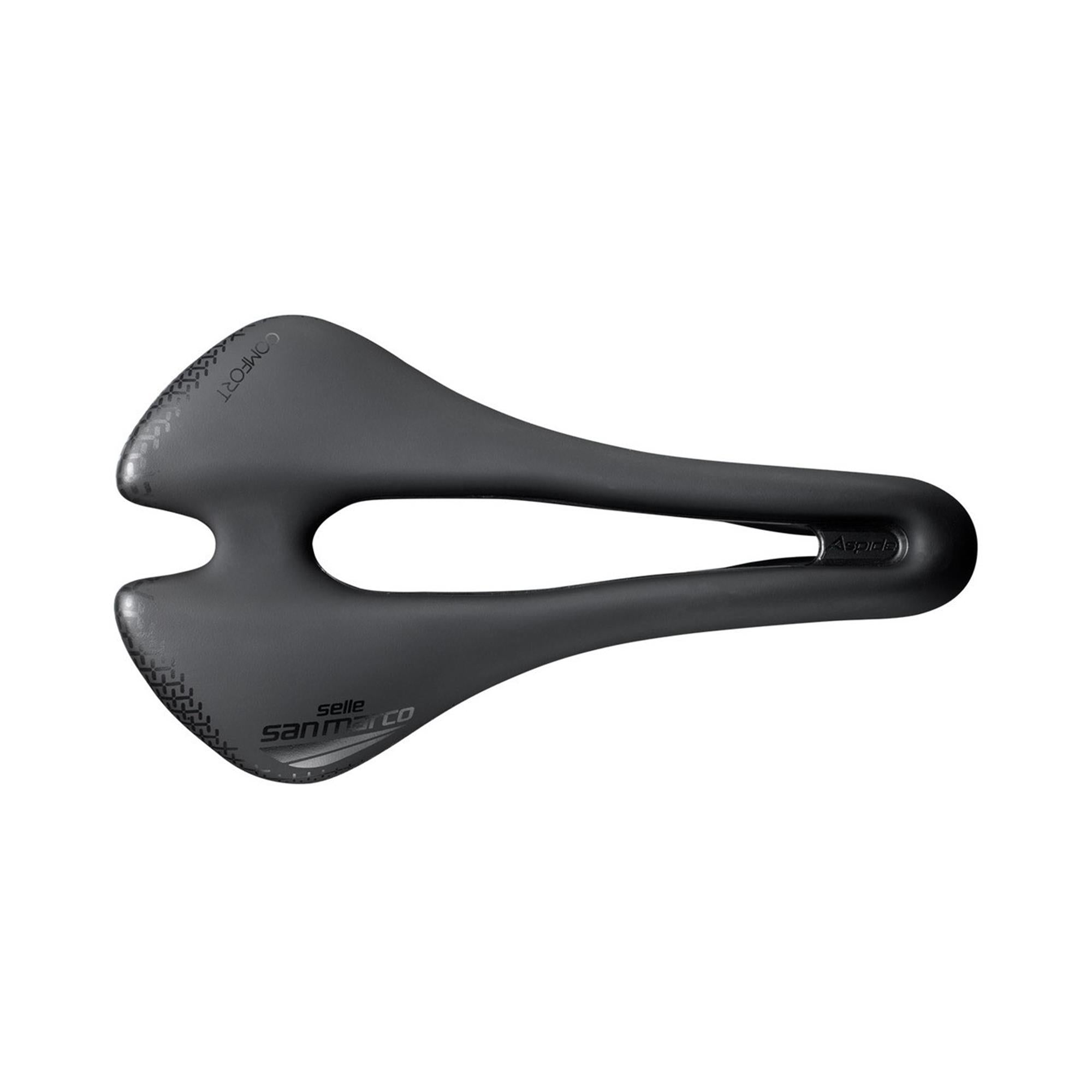Selle San Marco Aspide Short Comfort Dynamic Saddle | Power2Cycle BLACK/BLACK