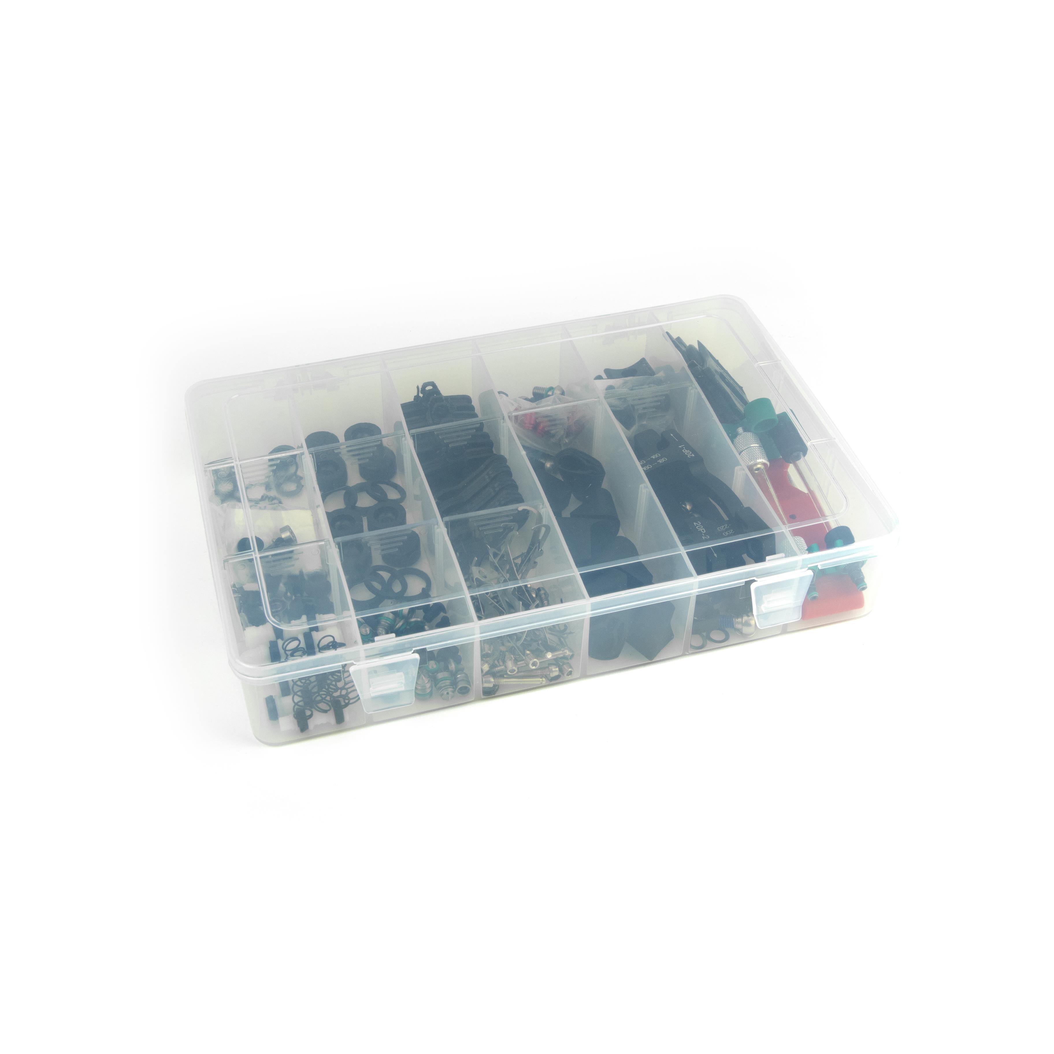 SRAM Mineral Brake Tackle Box (Includes Tools And Parts For Levers, Calipers, Hoses, Mounting, Brake Pads)  | Power2Cycle Maven, Motive, Db8, Db6, Db4 | Power2Cycle