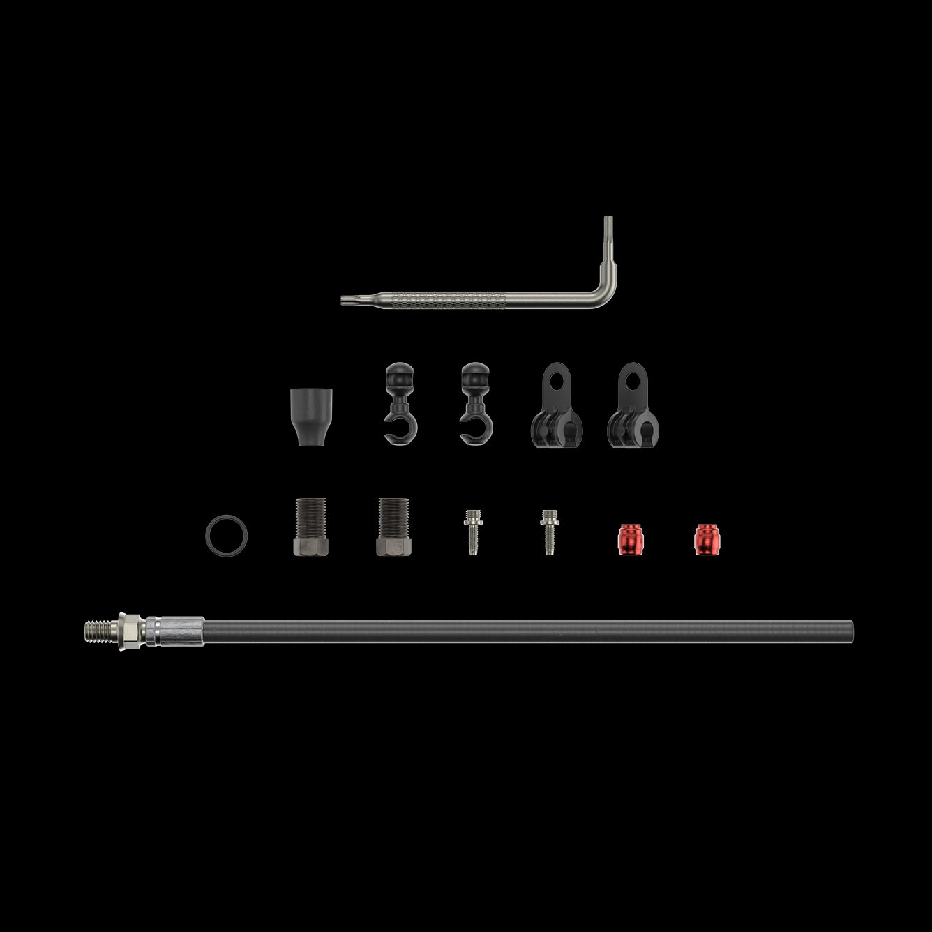SRAM Spare  | Power2Cycle Disc Brake Hydraulic Hose Kit  | Power2Cycle Threaded Inline Crimp  | Power2Cycle2000Mmblk (Inc. Crimp & Fittings)  | Power2Cycle Elixir 5/7/9/R/CR/X0,Guide RSC (A1),Guide R/RS (A1),DB5,Level Tl | Power2Cycle BLACK 2000MM