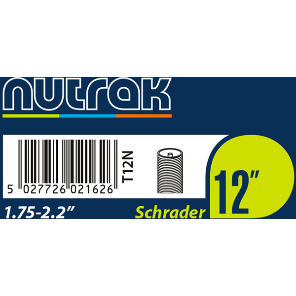 Nutrak 10 1/2 x 1 7/8 inch (270 x 47 | Power2Cycle203) Schrader inner tube with 45 degree valve