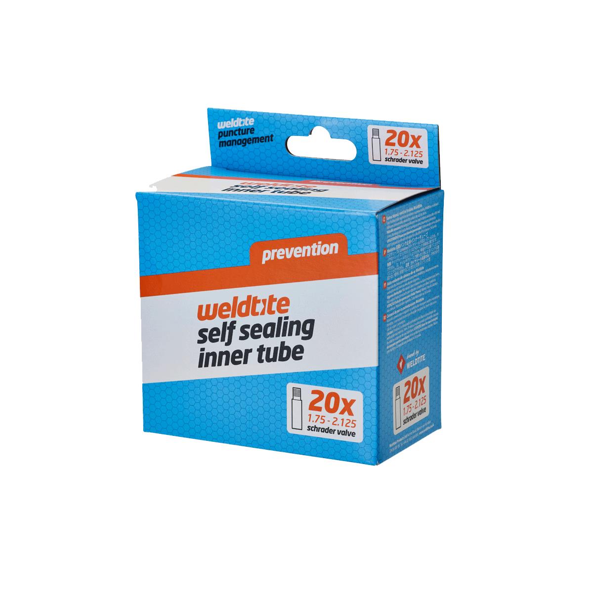 Weldtite 20" x 1.75  | Power2Cycle 2.125" Self Sealing Innertube (Schrader) | Power2Cycle | Power2Cycle20X1.75 | Power2Cycle2.125"