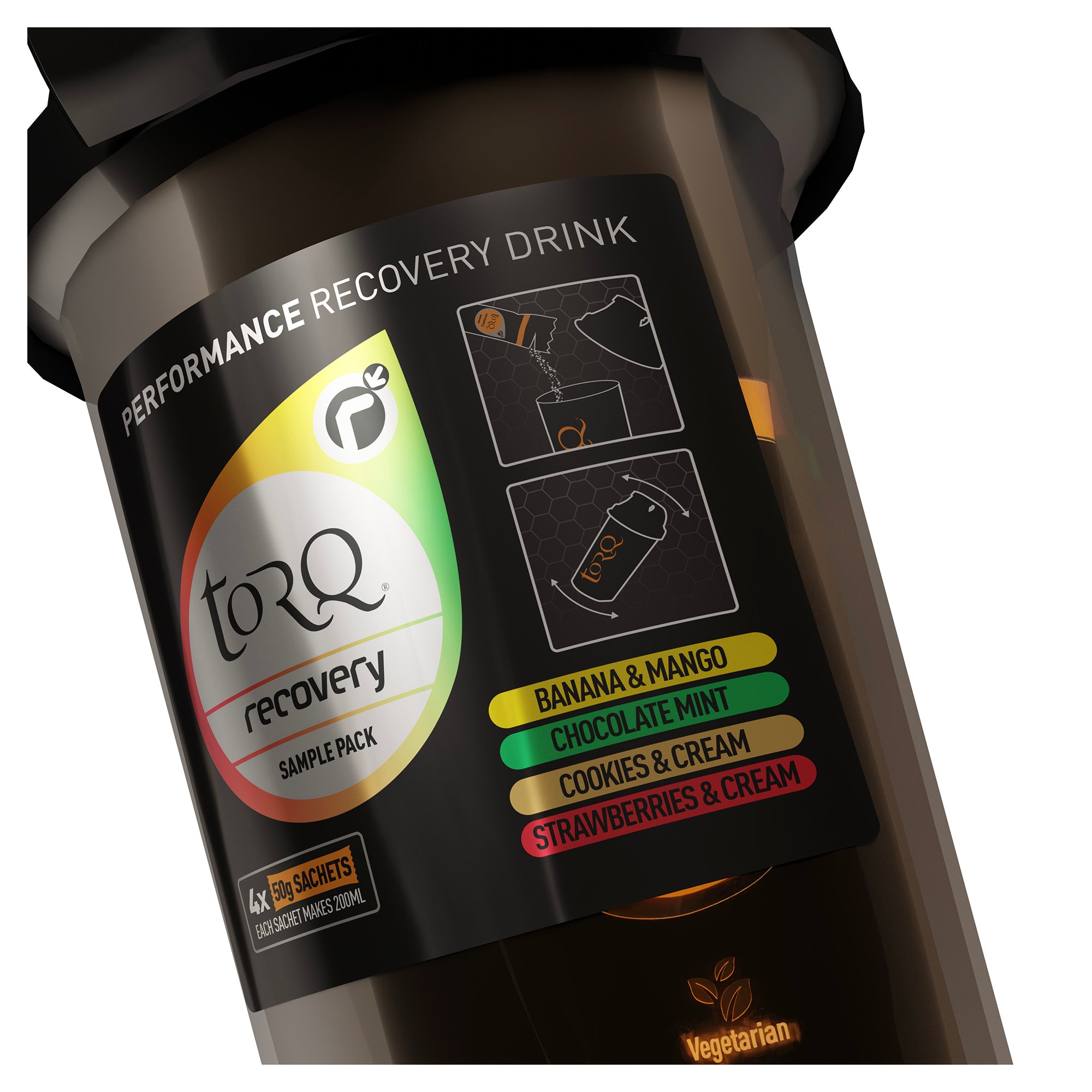 TORQ Recovery Mixer Bottle Pack (4 Mixed Flavours) | Power2Cycle