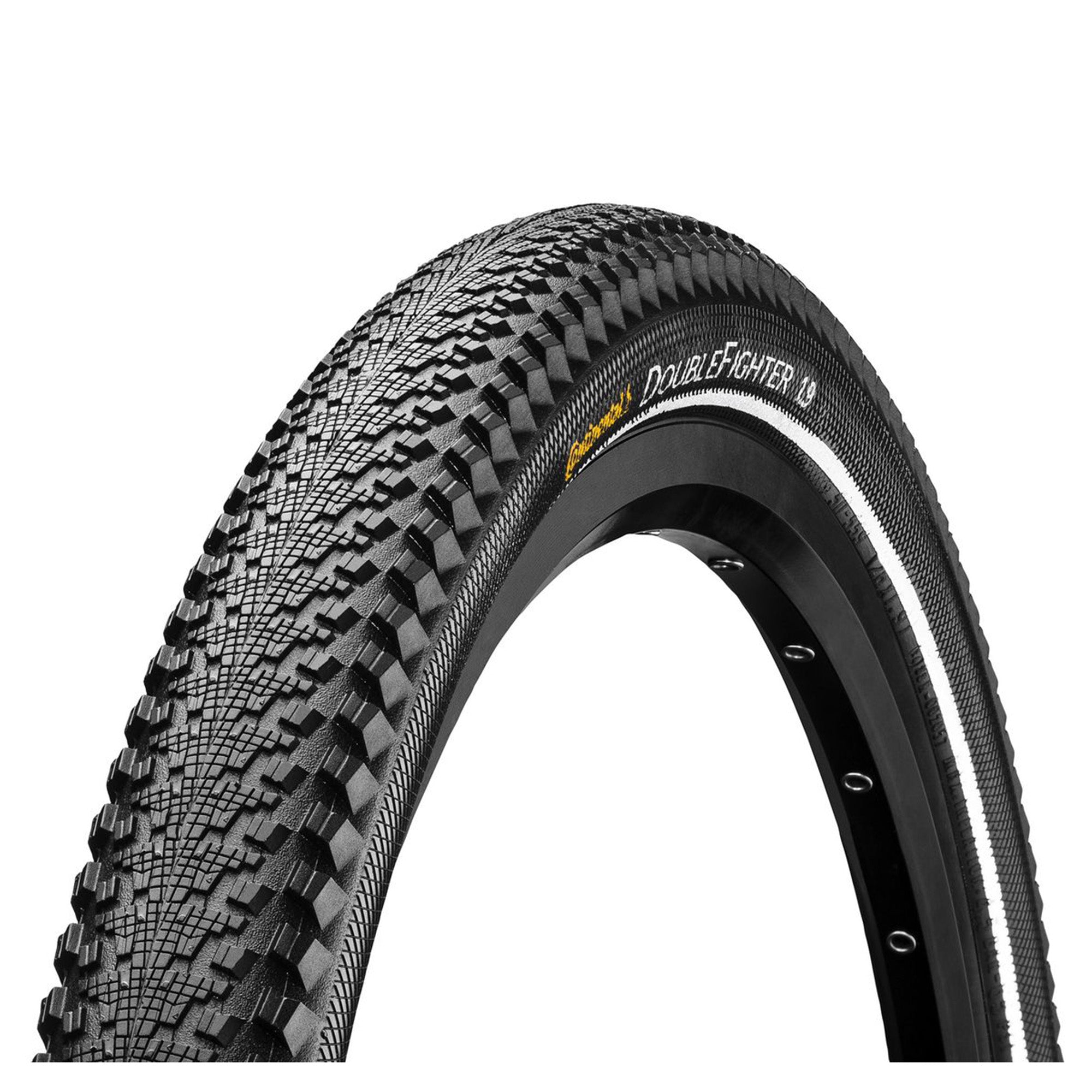 Continental DoubleFighter III Reflex Tyre  | Power2Cycle Wire Bead | Power2Cycle BLACK/BLACK REFLEX