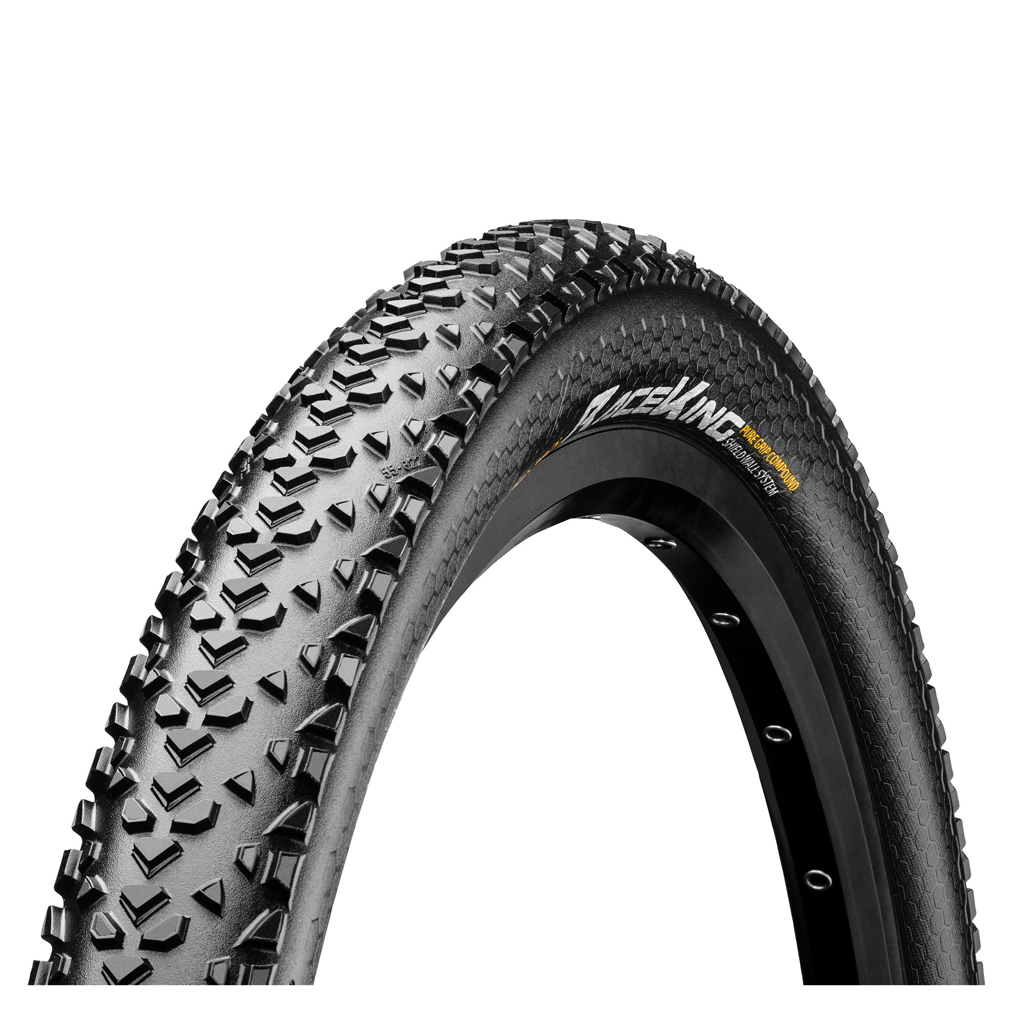 Continental Race King ShieldWall Tyre  | Power2Cycle Foldable PureGrip Compound | Power2Cycle BLACK/BLACK