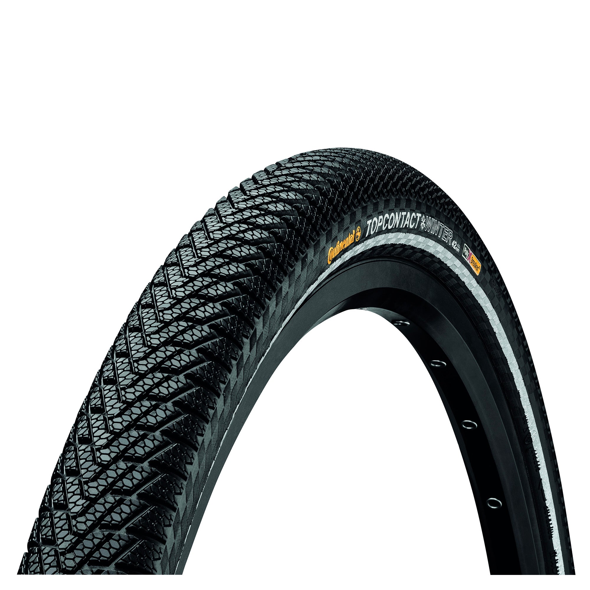 Continental Top CONTACT Winter II Premium Reflex Tyre  | Power2Cycle Foldable | Power2Cycle BLACK/BLACK REFLEX