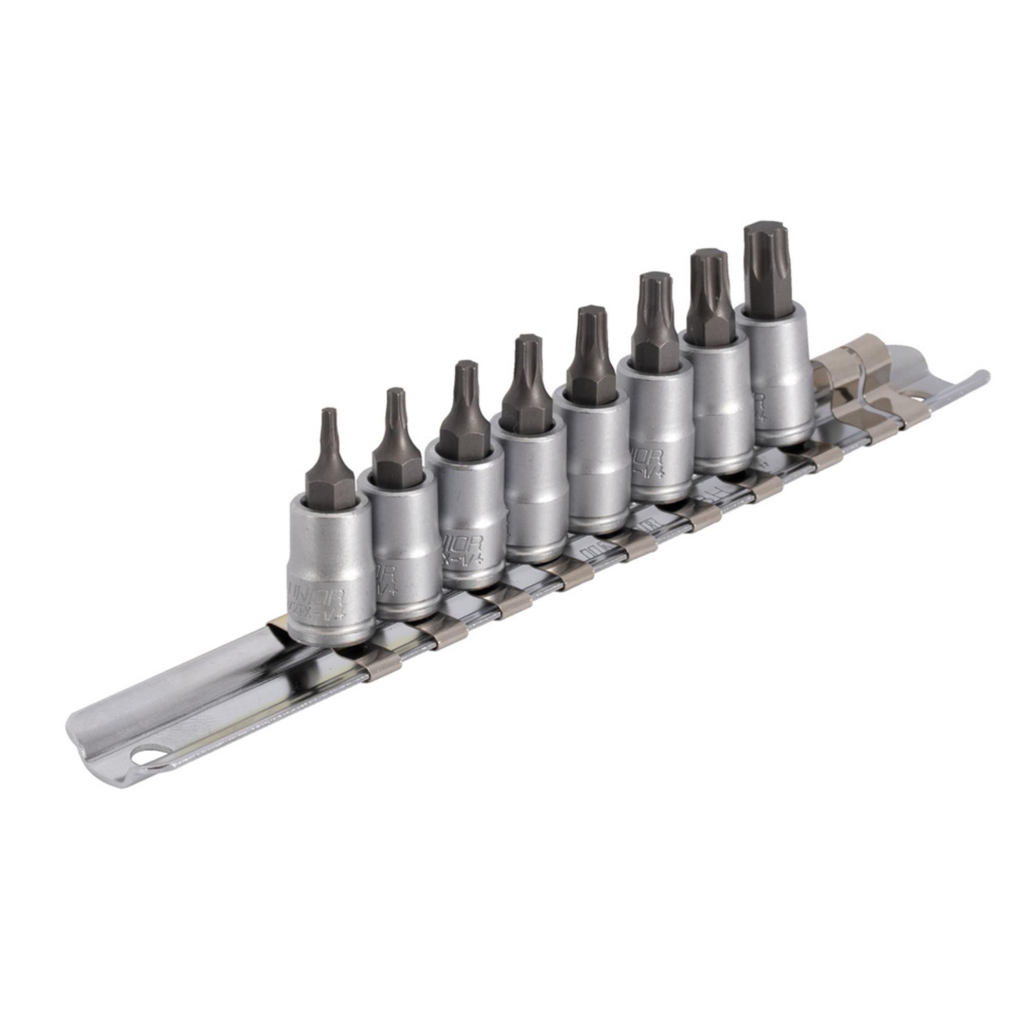 "UNIOR Screwdriver Socket Set With Tx Profile 1/4" On Rail 2024 | Power2Cycle  TX8 | Power2CycleTX40/8"