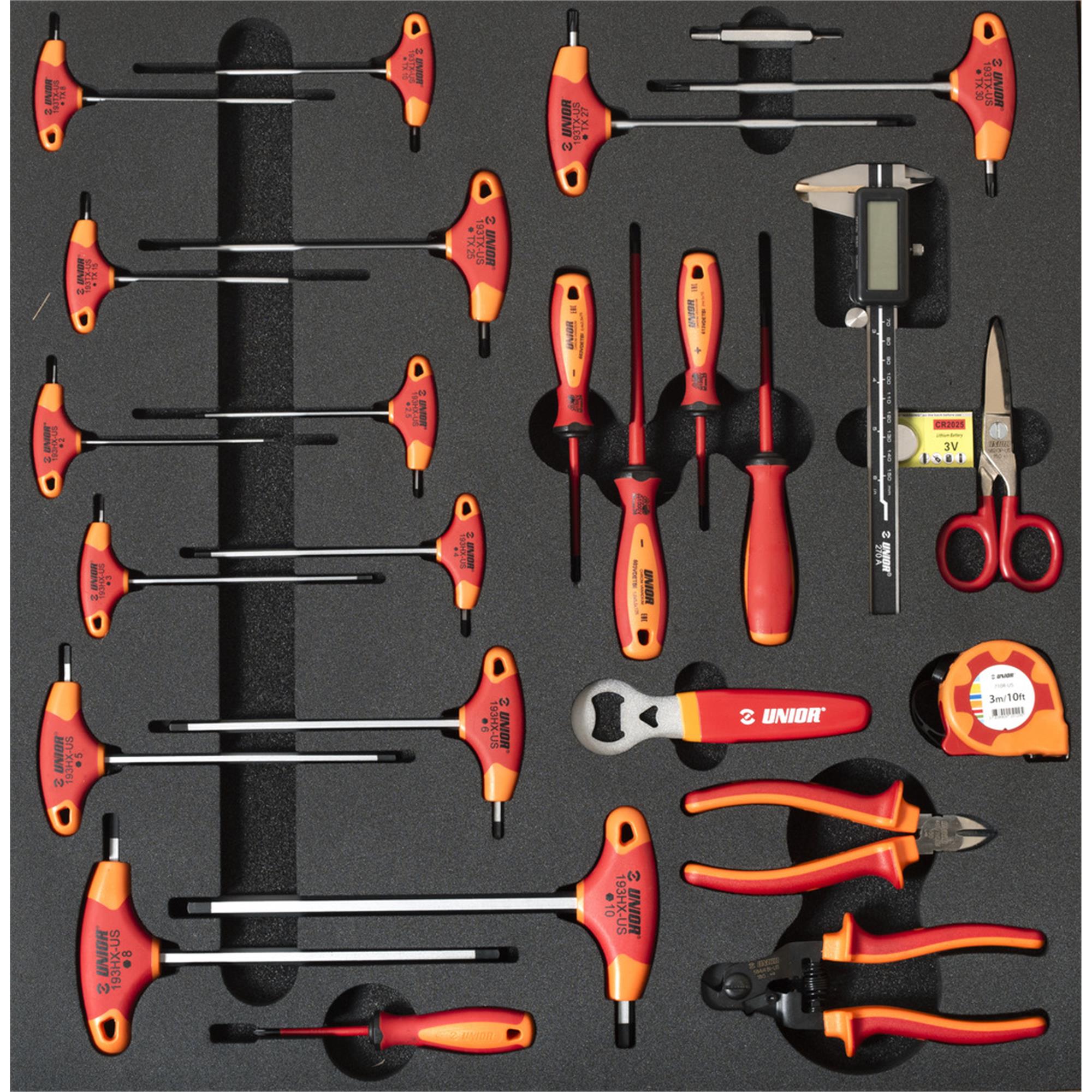 Unior Set Of Tools In Tray 1 For 2600A And 2600C  | Power2Cycle General Tools 2024 | Power2Cycle BLACK