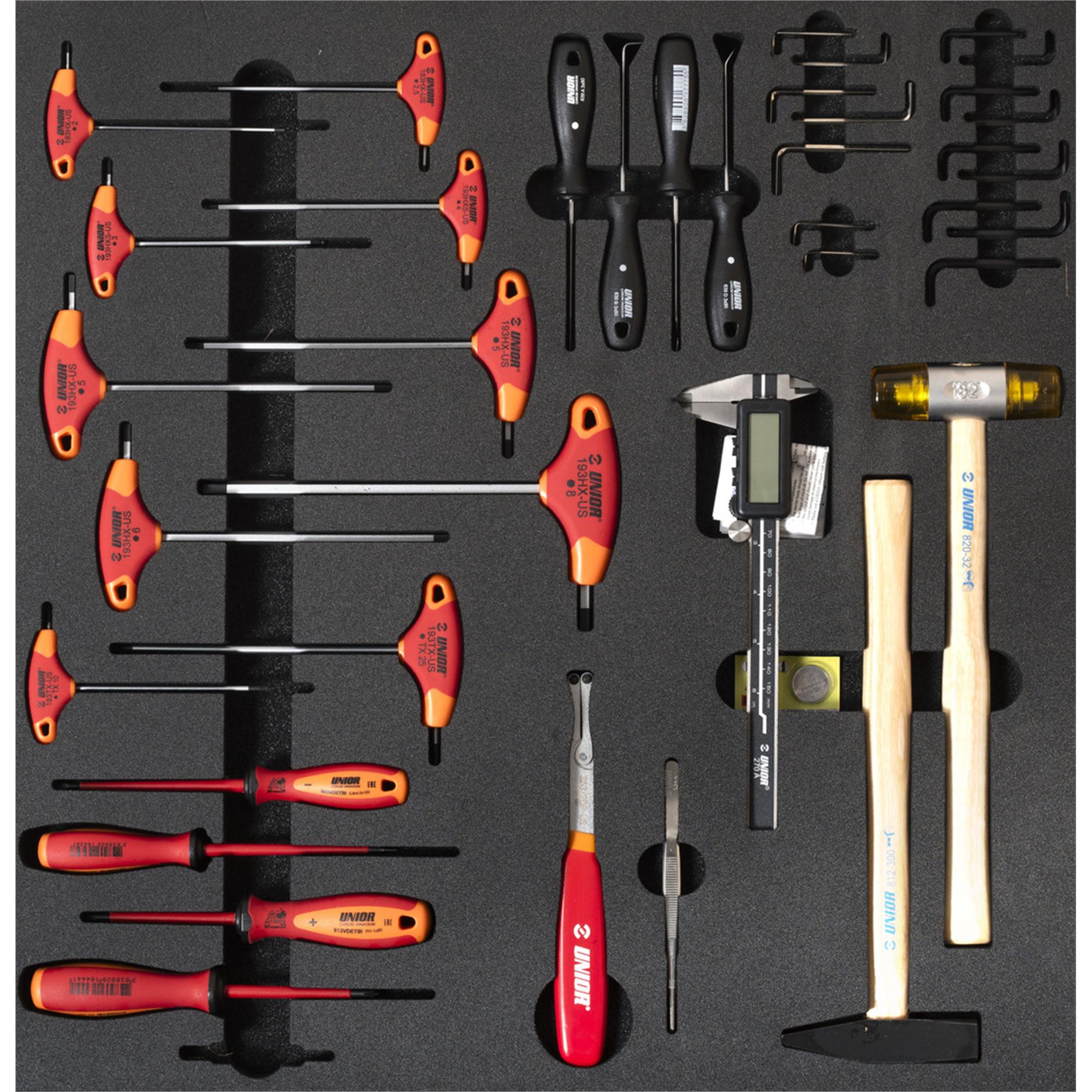 UNIOR Set Of Tools In Tray 1 For 2600D 2024 | Power2Cycle BLACK 570X562X30