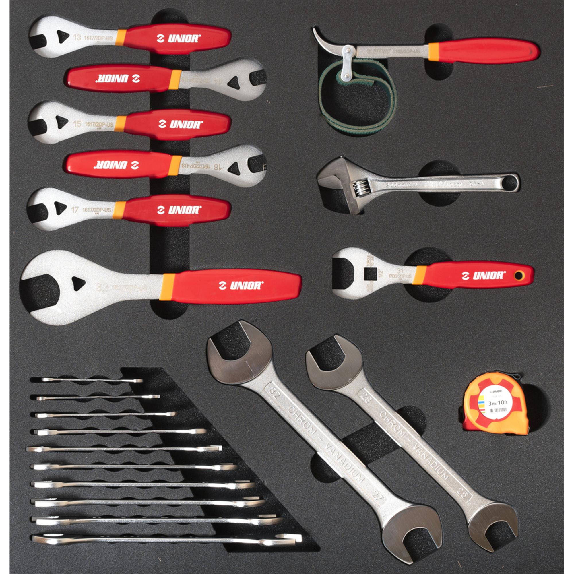 UNIOR Set Of Tools In Tray 2 For 2600D 2024 | Power2Cycle BLACK 570X562X30