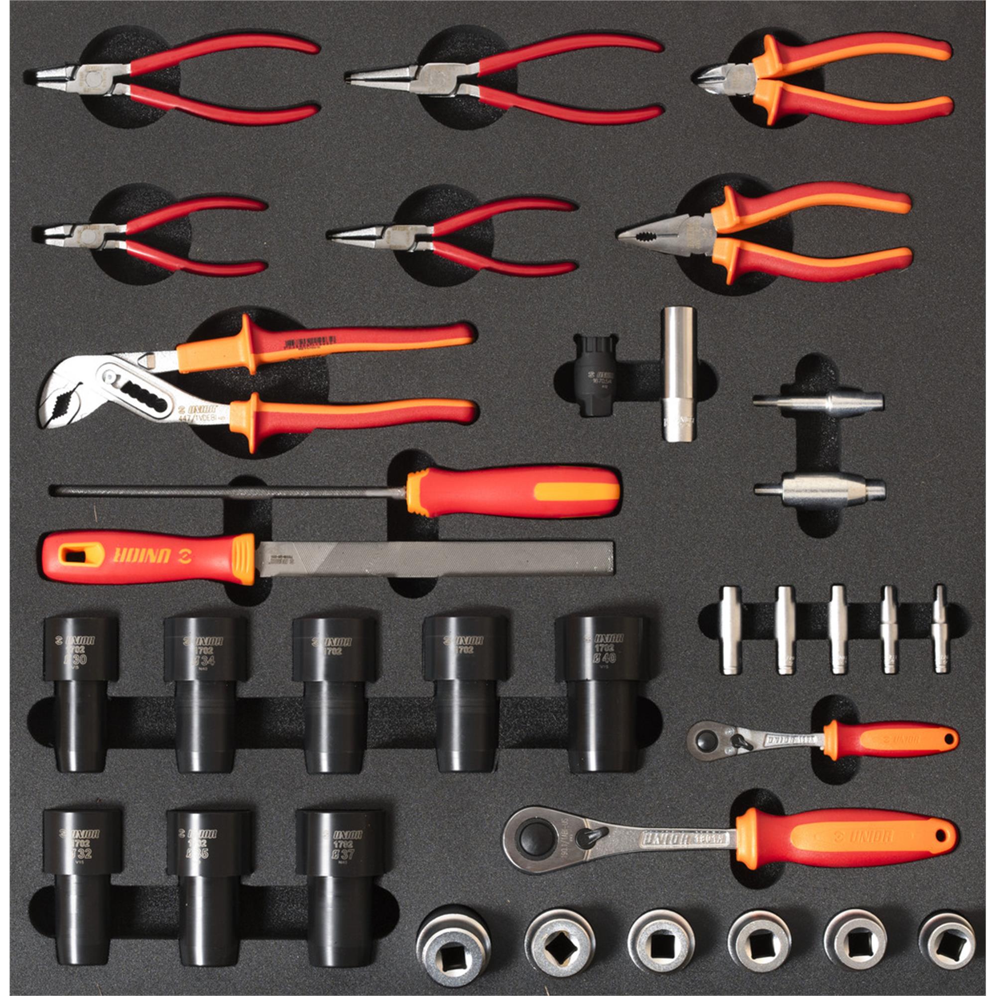 UNIOR Set Of Tools In Tray 3 For 2600D 2024 | Power2Cycle BLACK 570X562X30