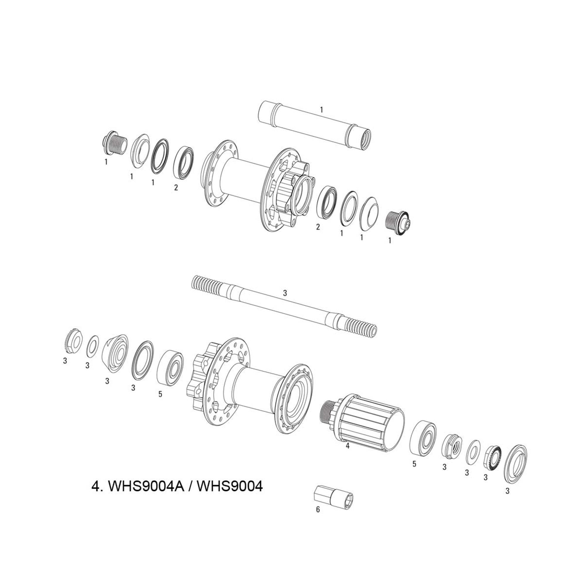 Sram Spare  | Power2Cycle Wheel Spare Parts Kit Freehub Body X | Power2Cycle9 V2 Rear | Power2Cycle