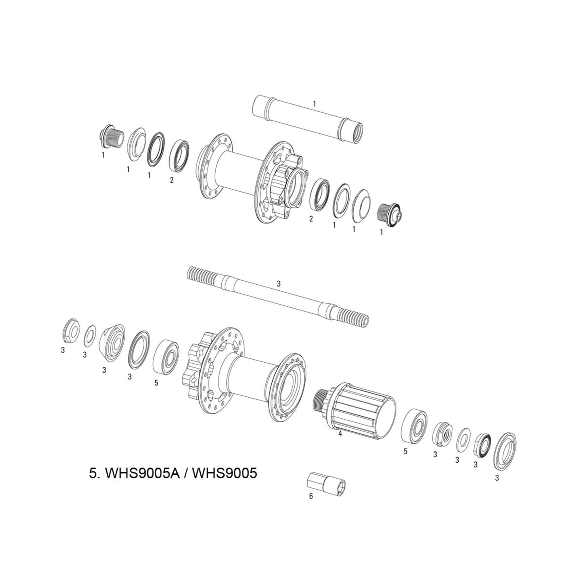 Sram Spare  | Power2Cycle Wheel Spare Parts Kit Hub Bearings X | Power2Cycle9 V2 Rear 1 | Power2Cycle6803/61803, 1 | Power2Cycle6000 | Power2Cycle