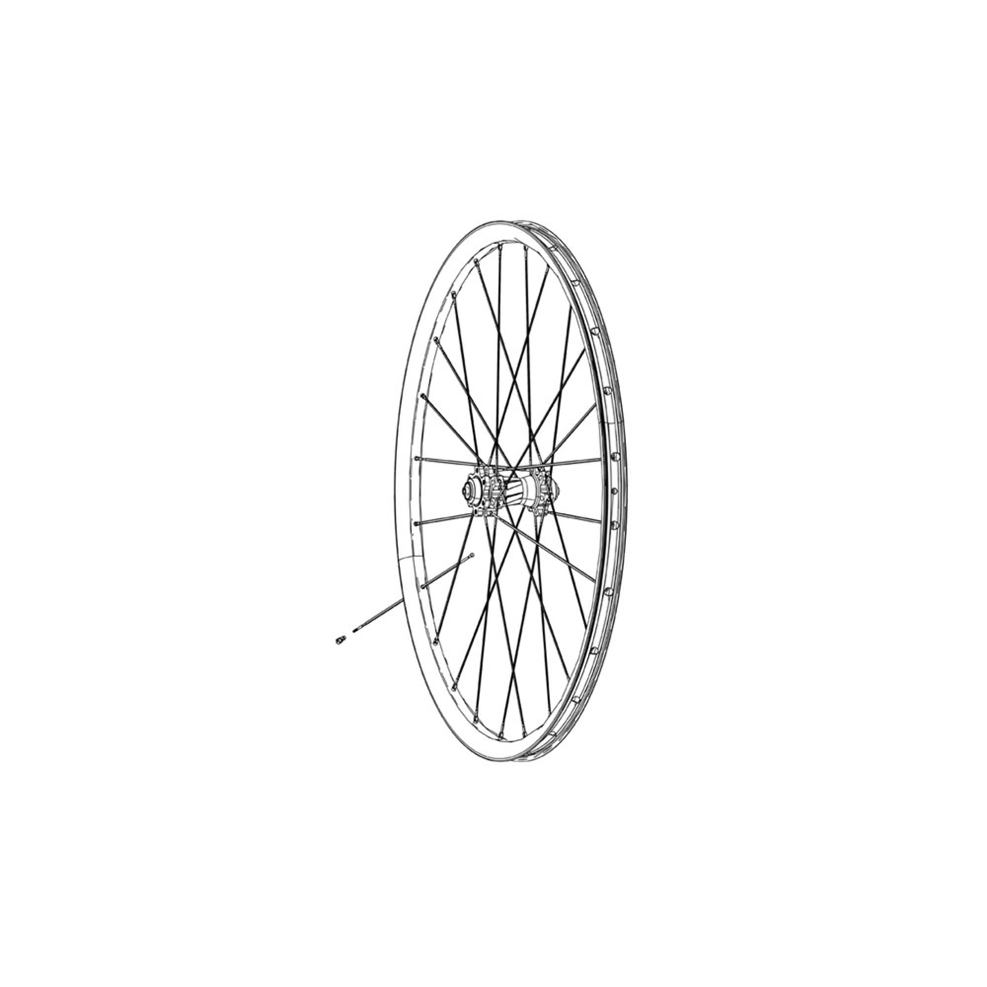 SRAM Spokes & Nipples Roam 50 27.5 Straight | Power2CyclePull External Black 281mm (3pcs) | Power2Cycle BLACK