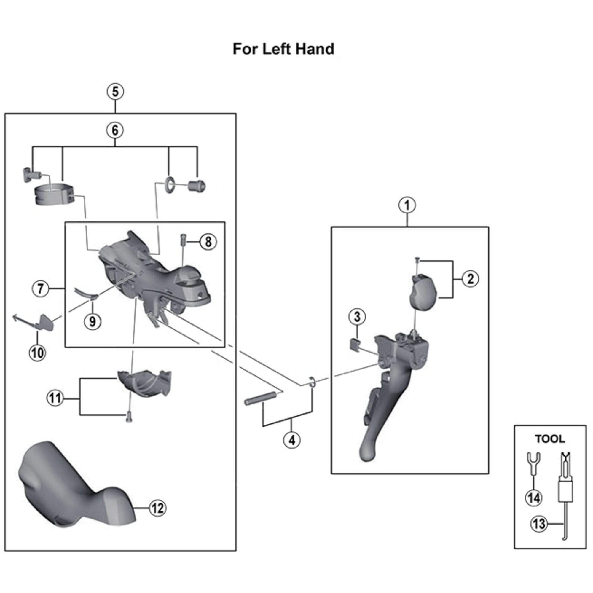 Shimano Spares 5800 lever axle and E | Power2Cyclering