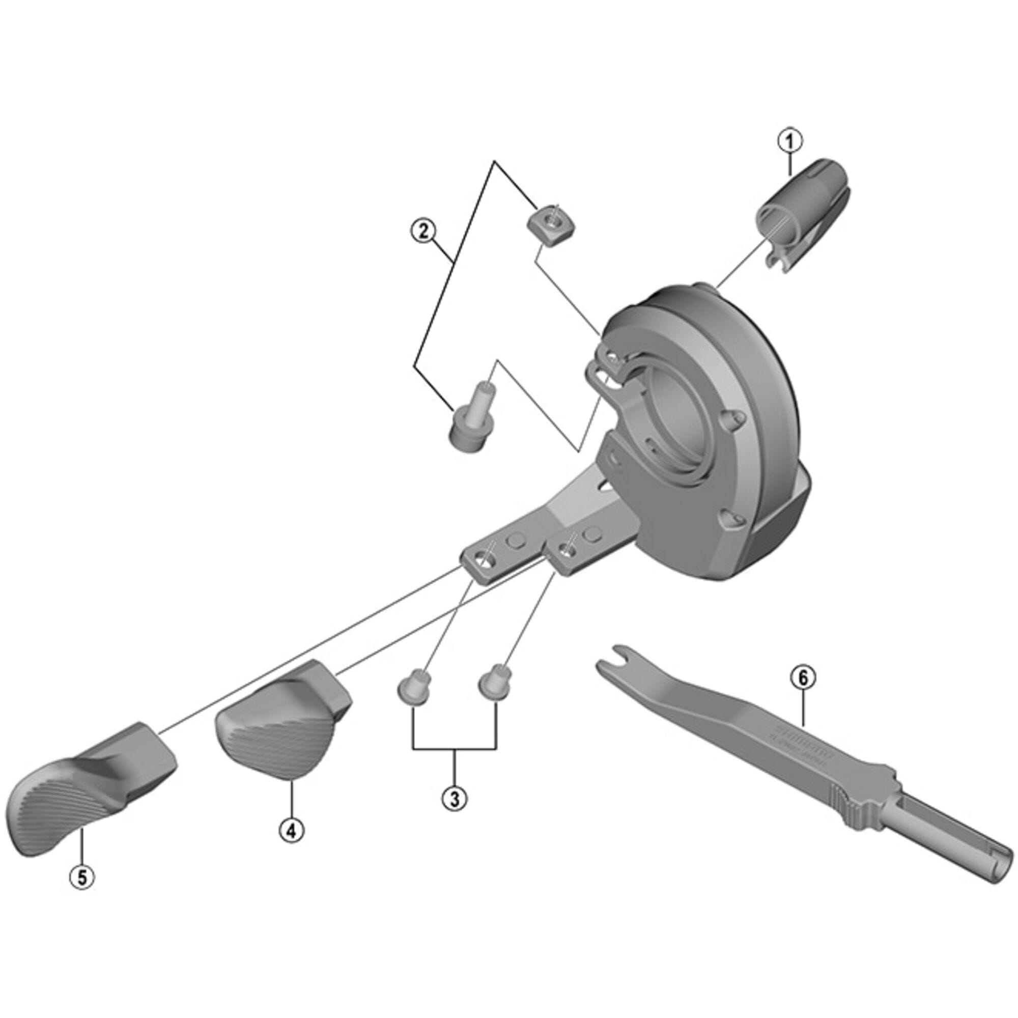 Shimano Spares M9050 lever slide fixing bolt, pair