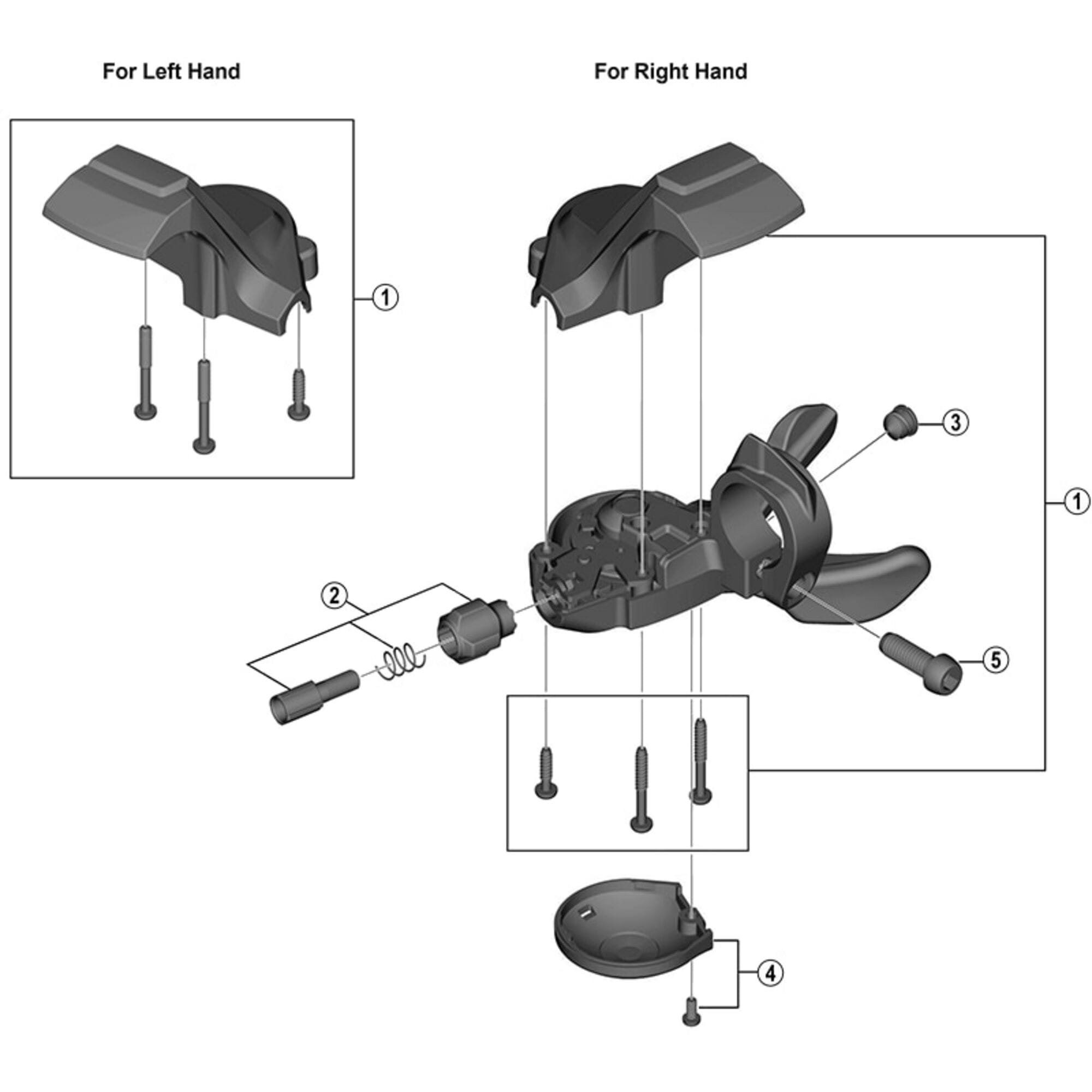 Shimano Spares M3000 Indicator unit, right hand