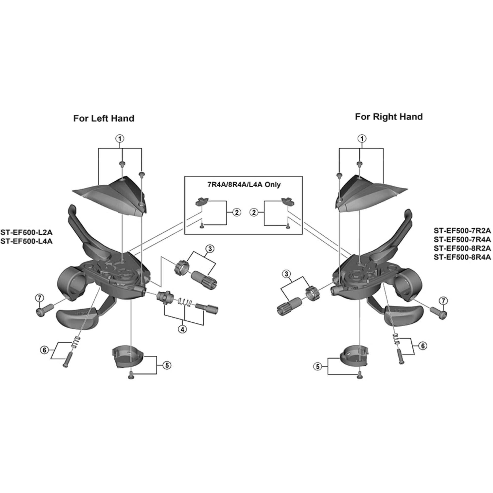 Shimano Spares L4A Upper cover and fixing screws