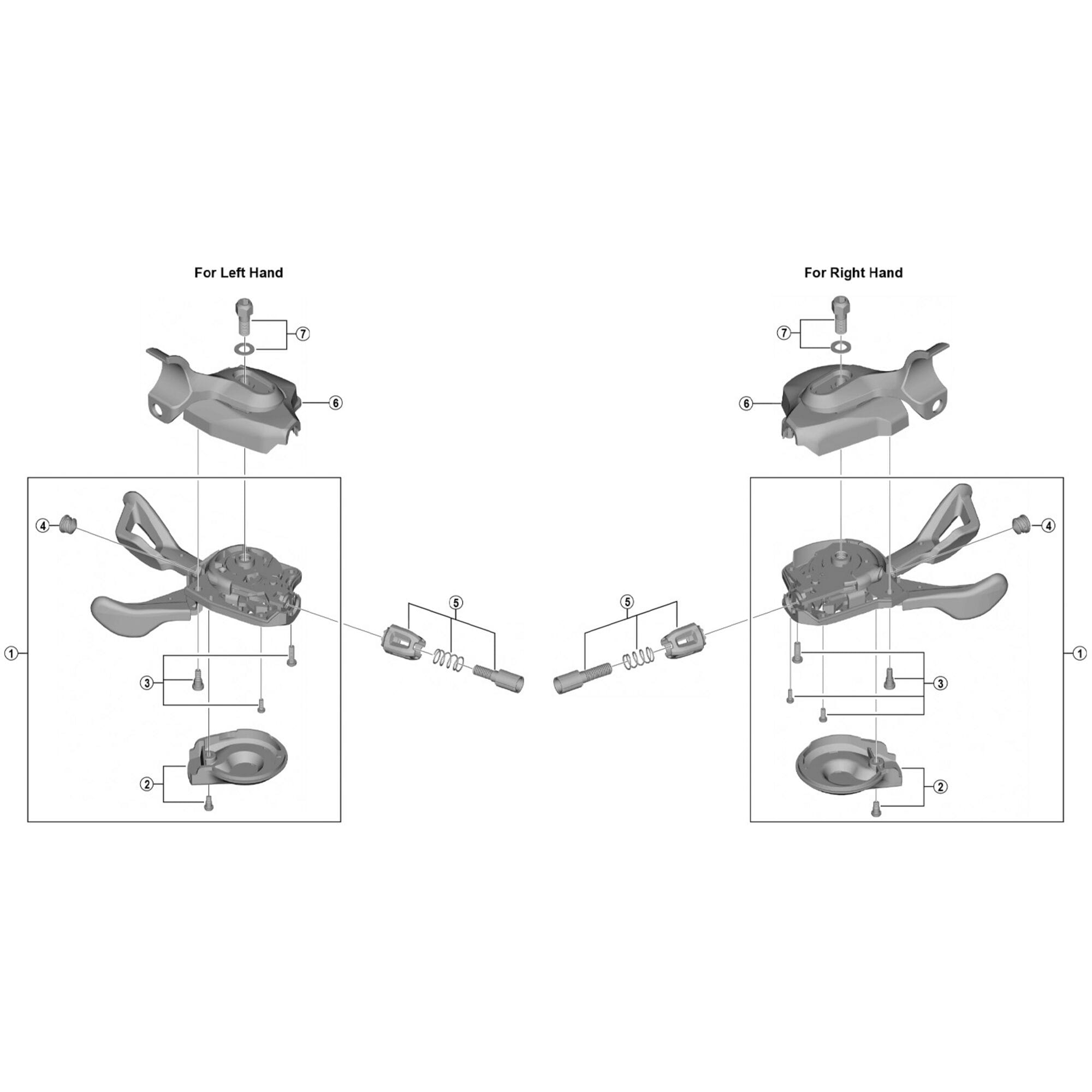 Shimano Spares I left hand bracket unit