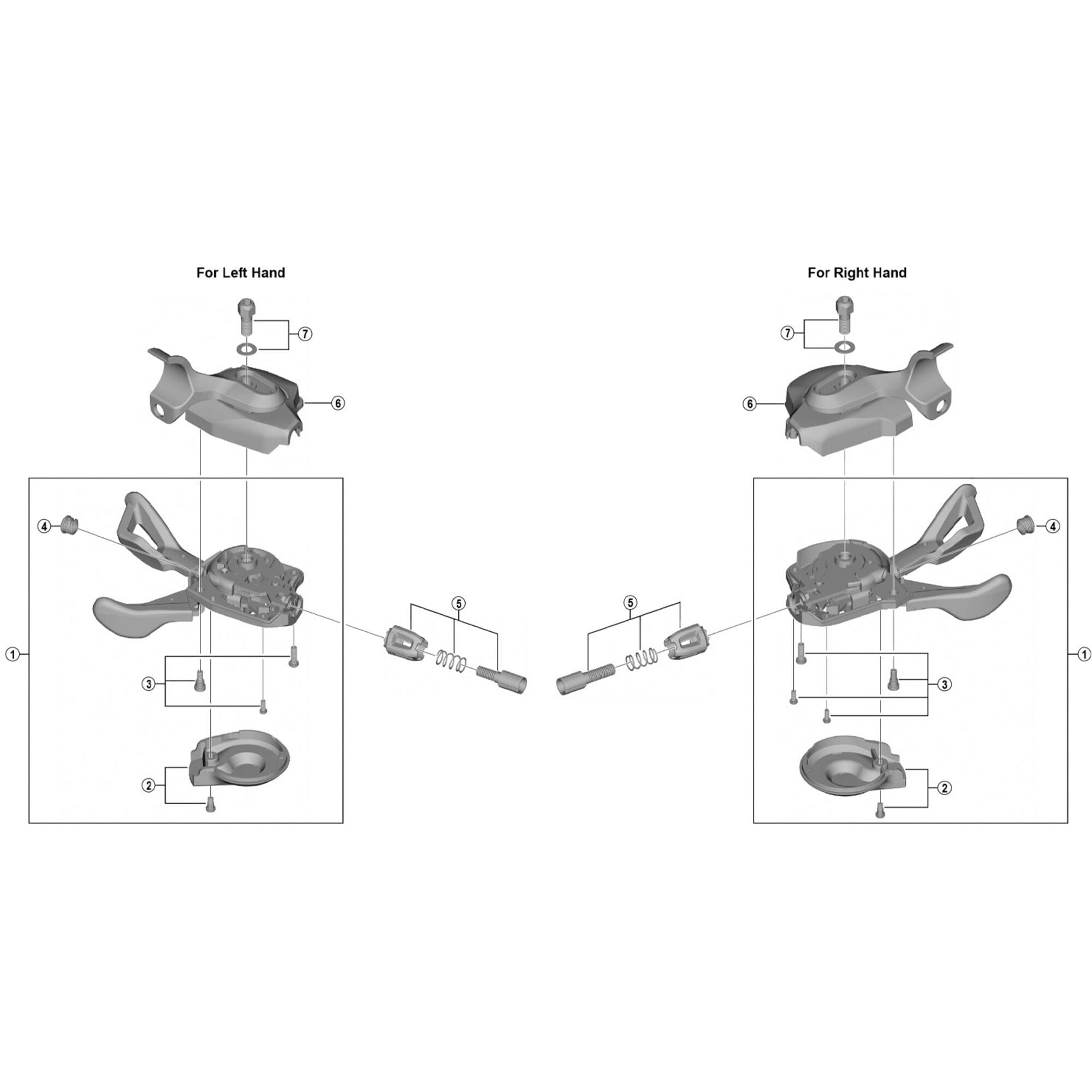 Shimano Spares I 10 | Power2Cyclespeed right hand bracket unit
