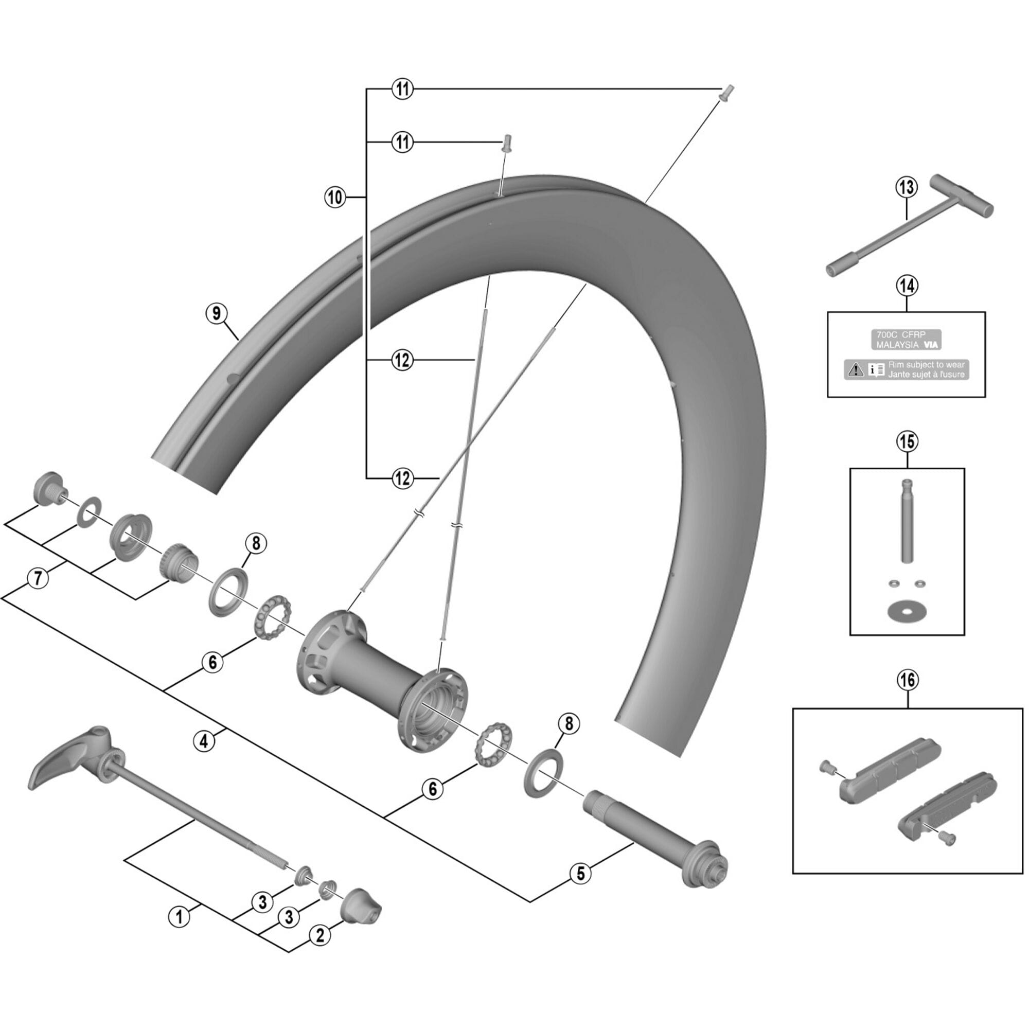 Shimano Spares F spoke, 256.5 mm