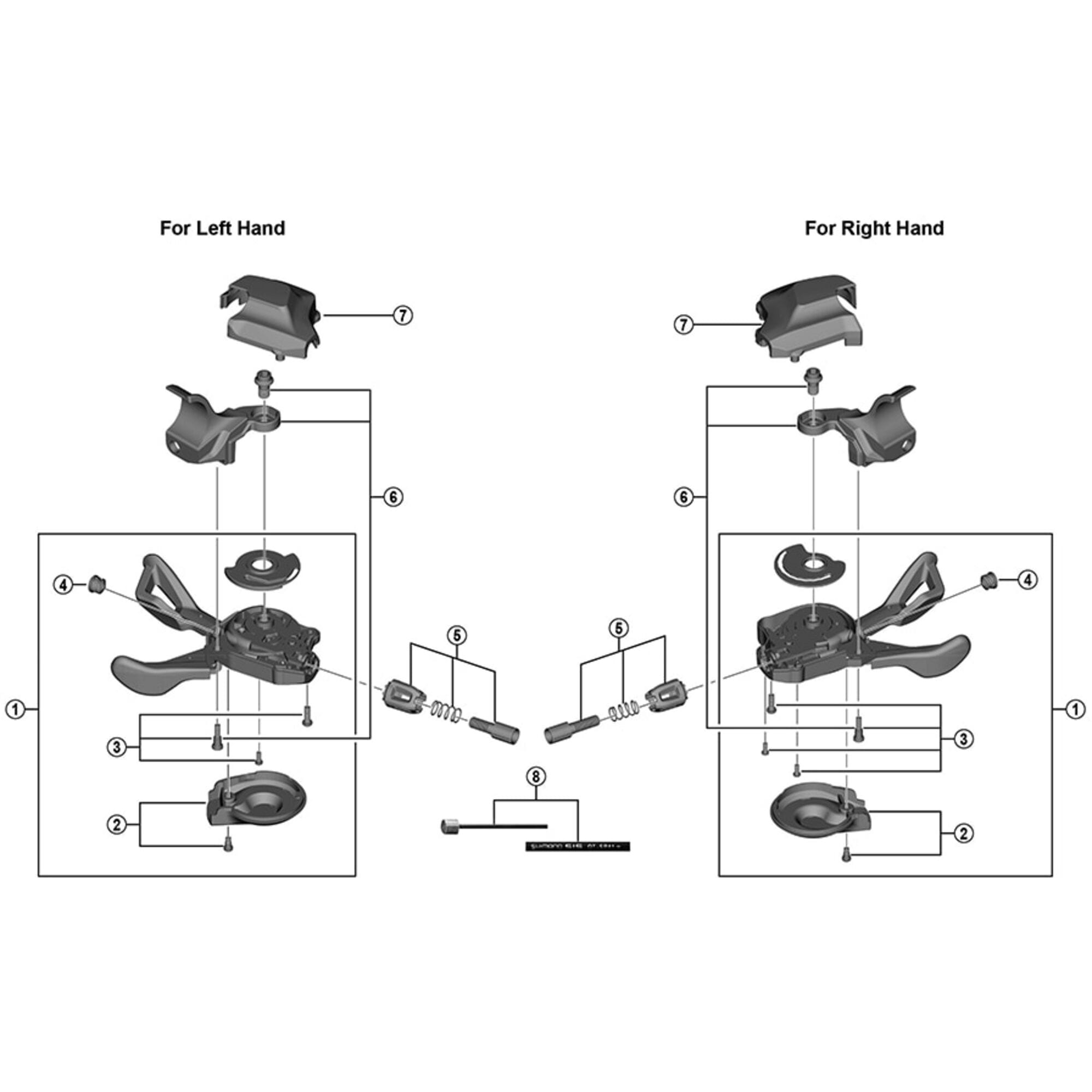 Shimano Spares I right hand bracket and fixing bolt
