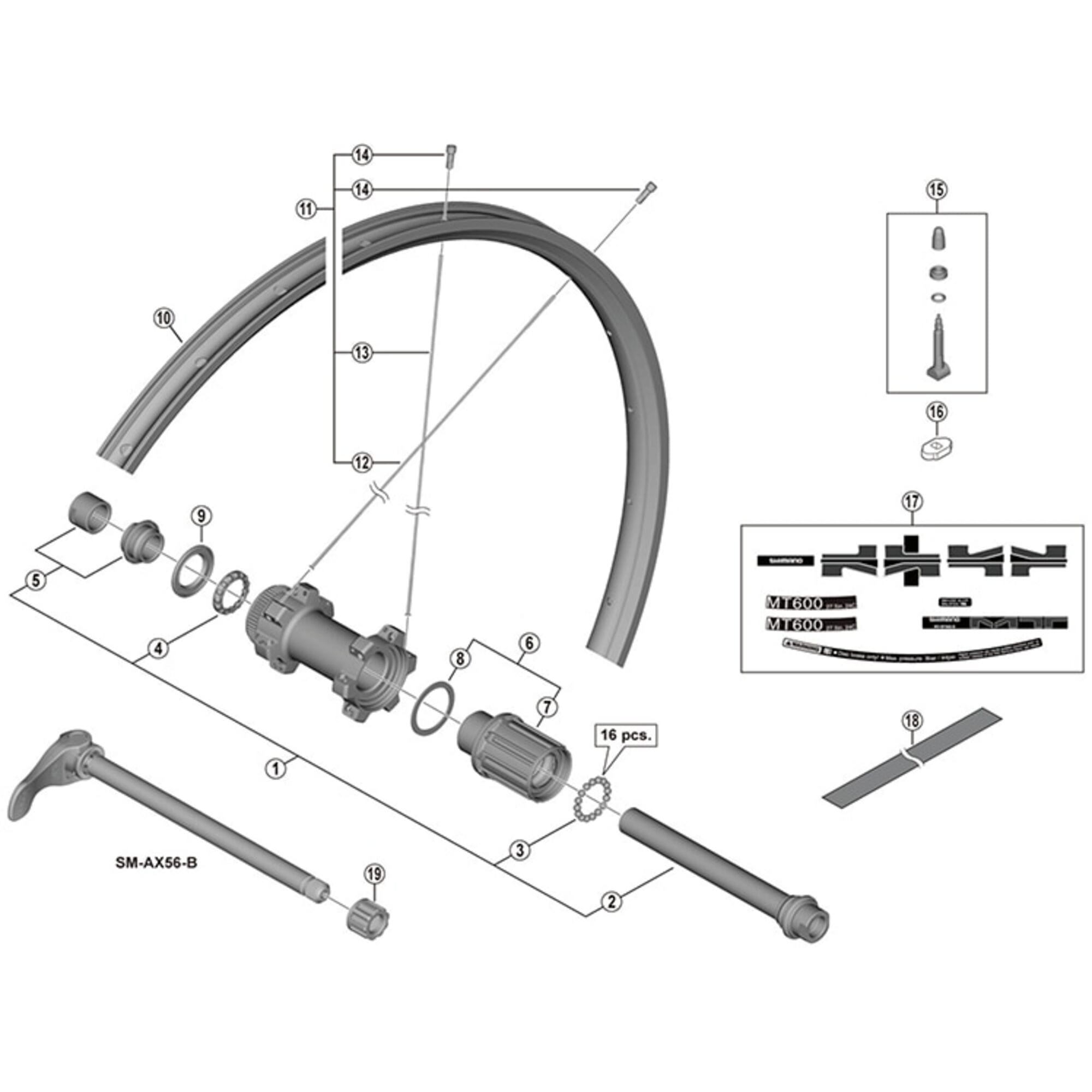 Shimano Spares 275 spoke  | Power2Cycle279 mm