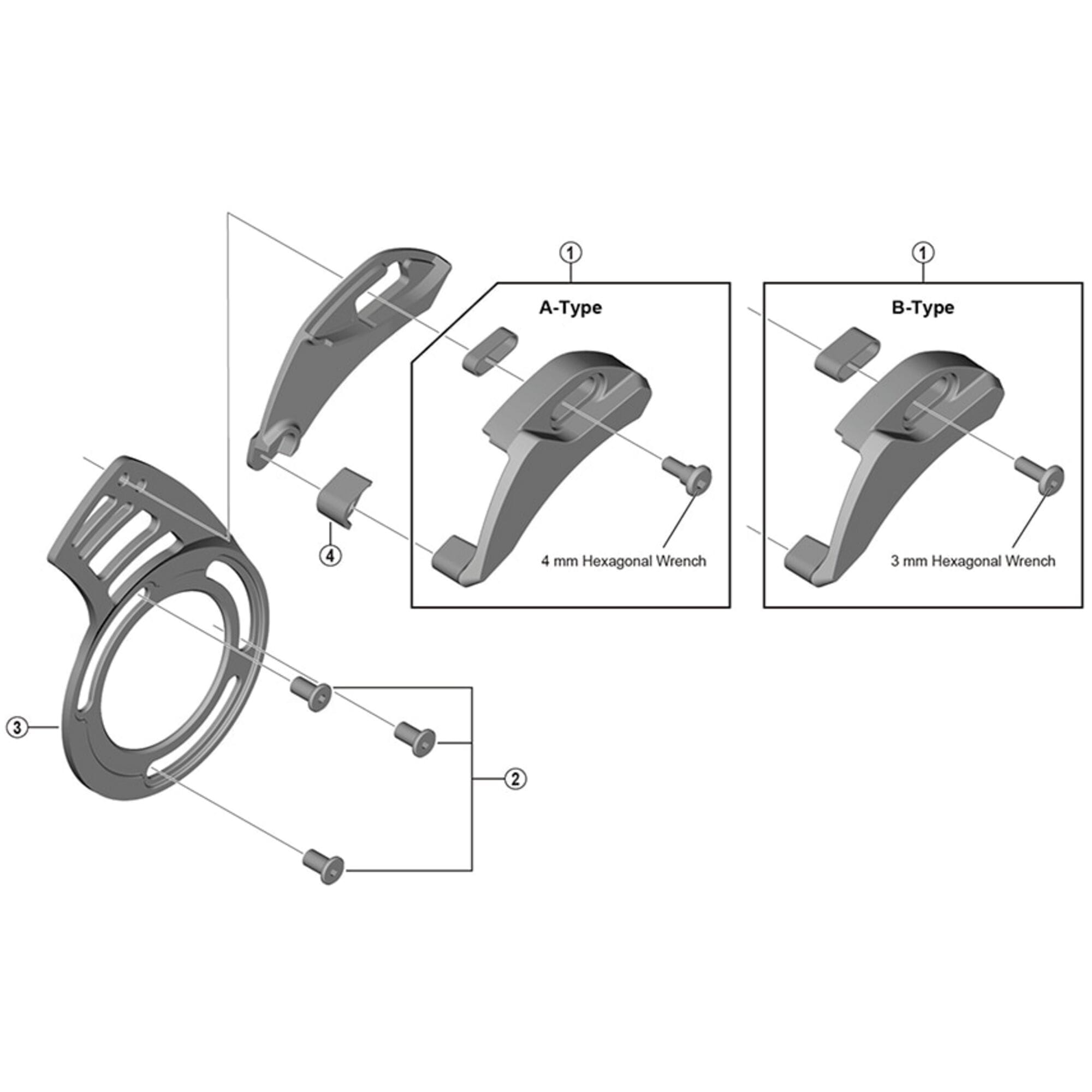 Shimano Spares CDE70 back plate 36T
