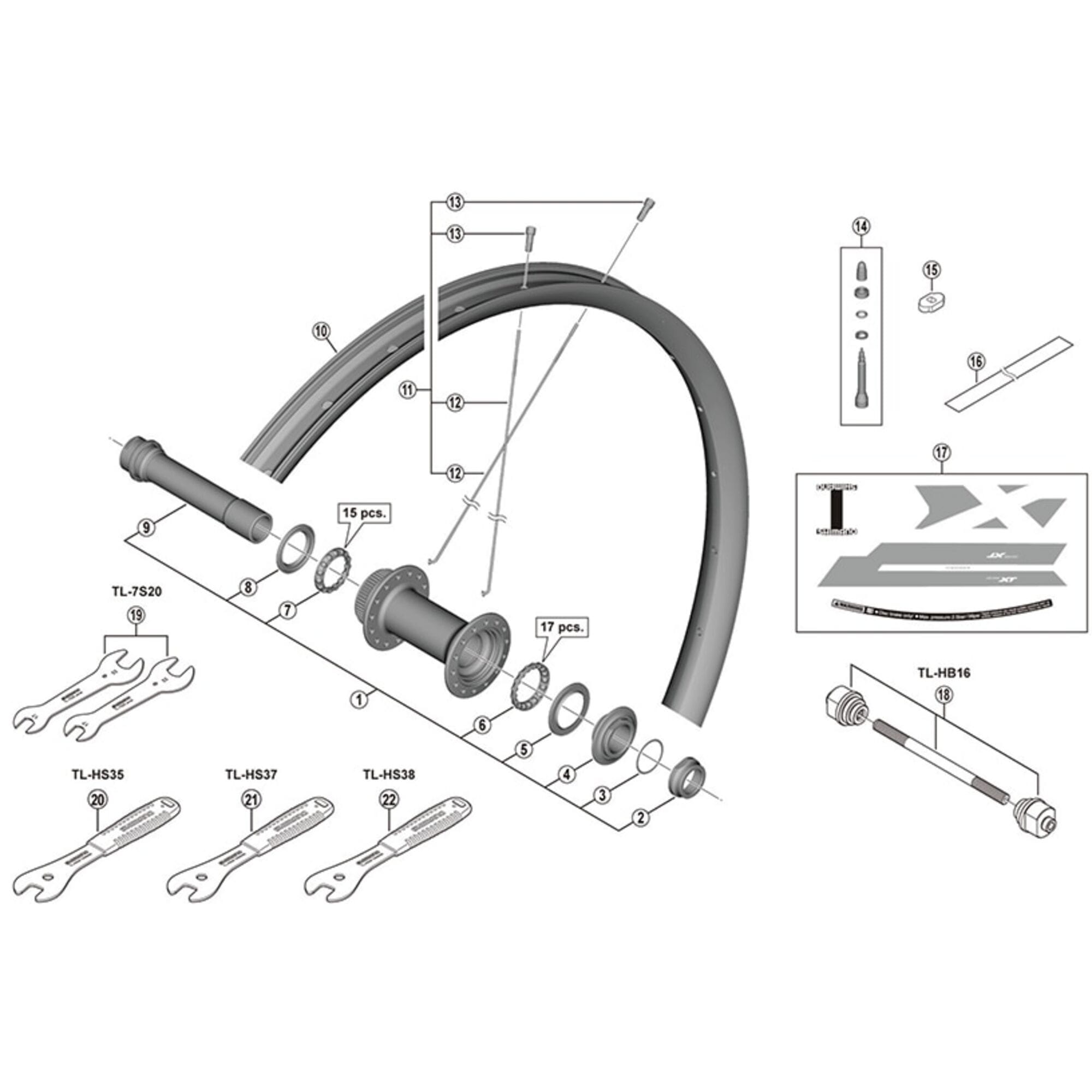Shimano Spares 29 spoke, 293 mm