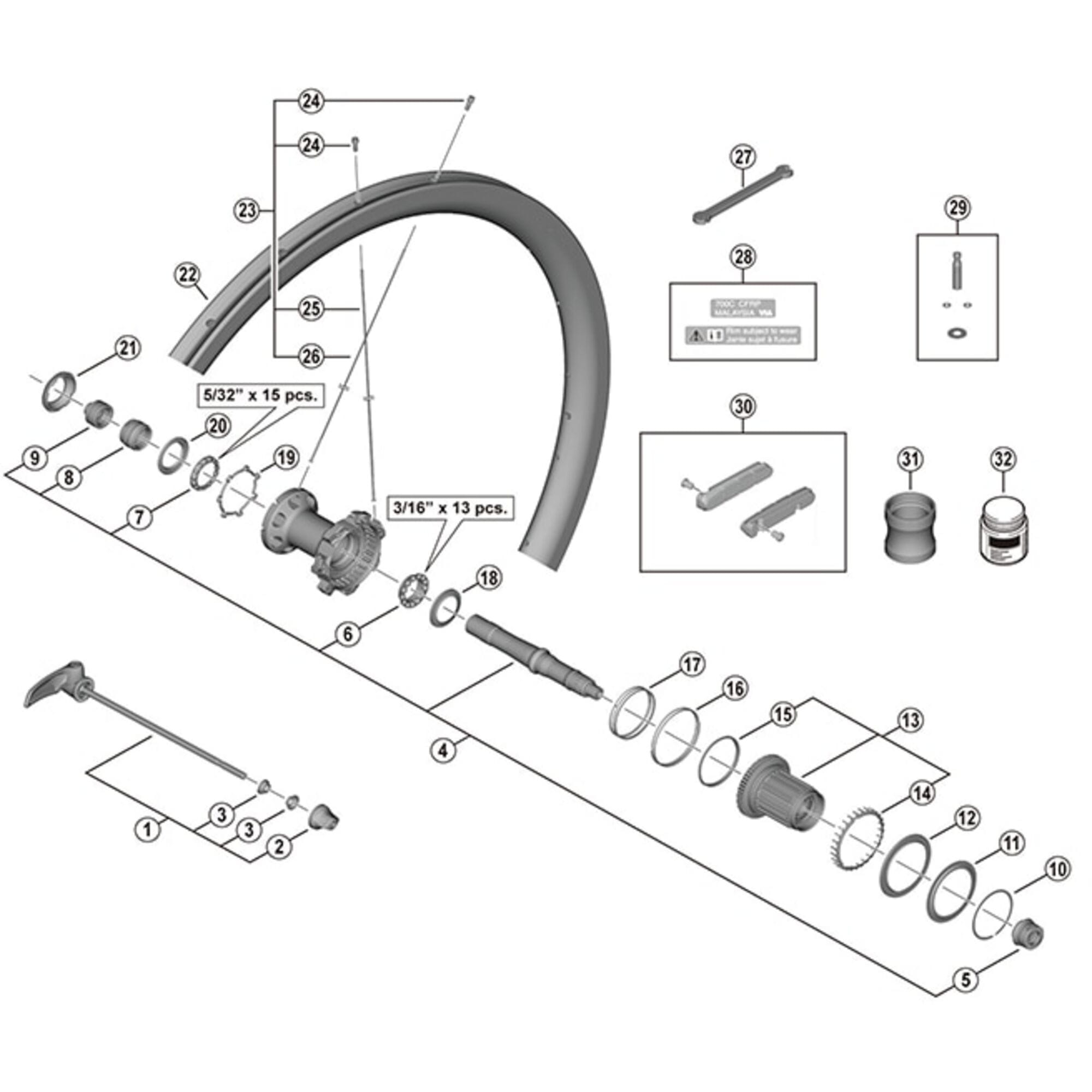 Shimano Spares R right hand spoke, 278 mm