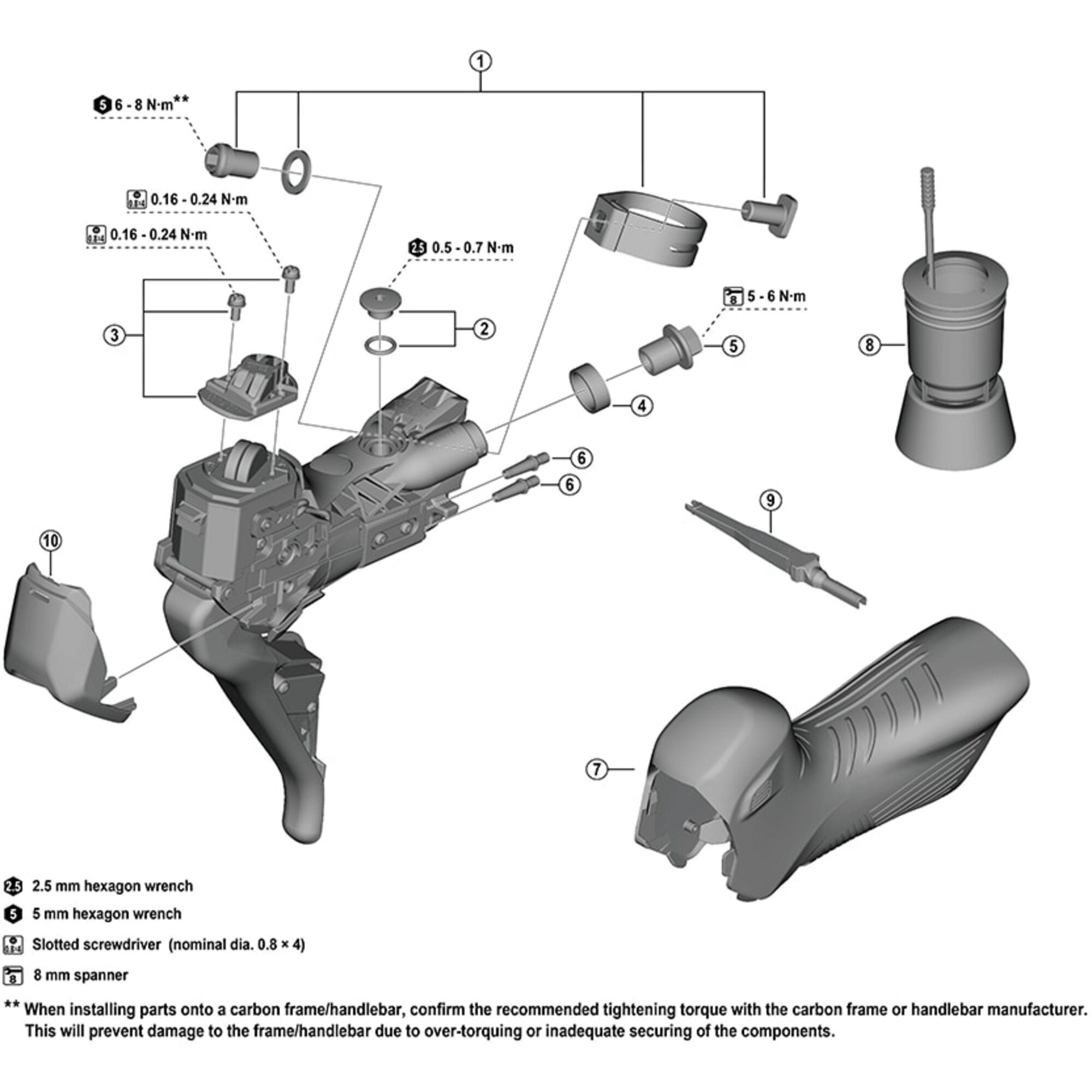 Shimano Spares RX825 front cover L