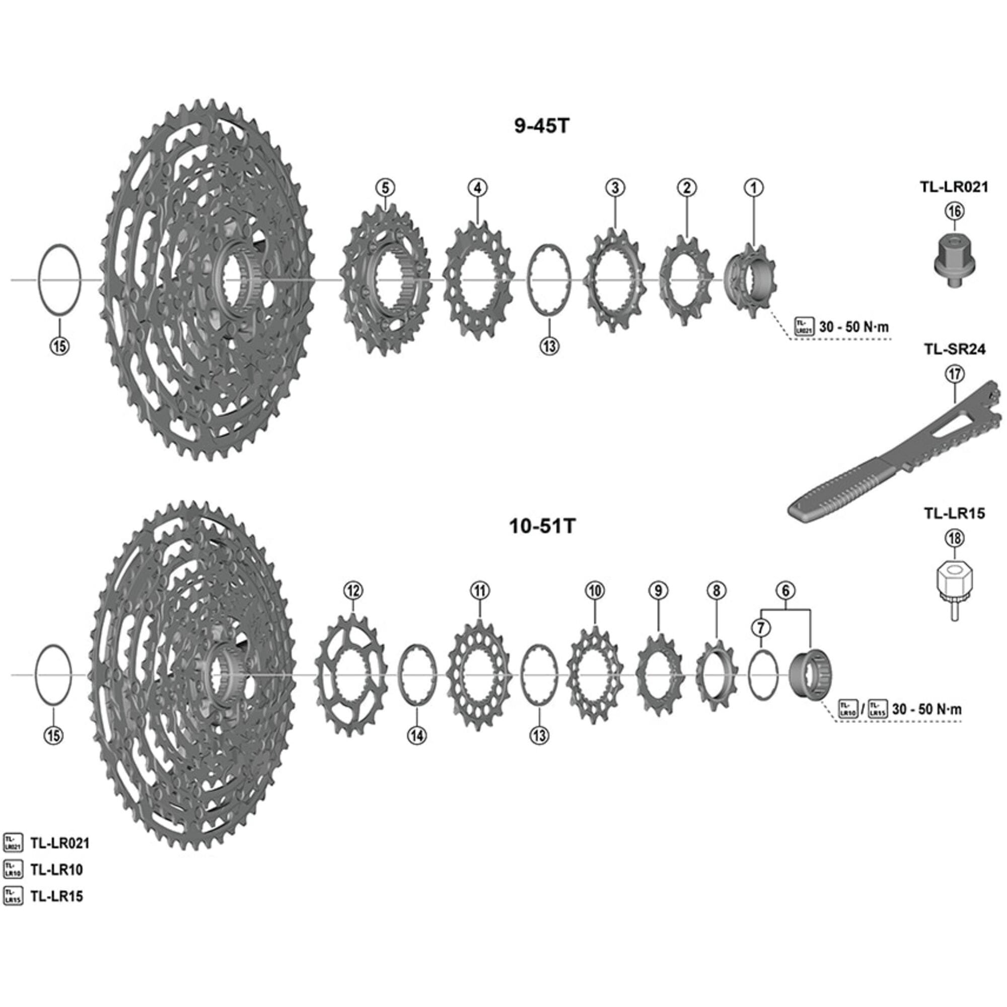 Shimano Spares M9200 sprocket 14T F